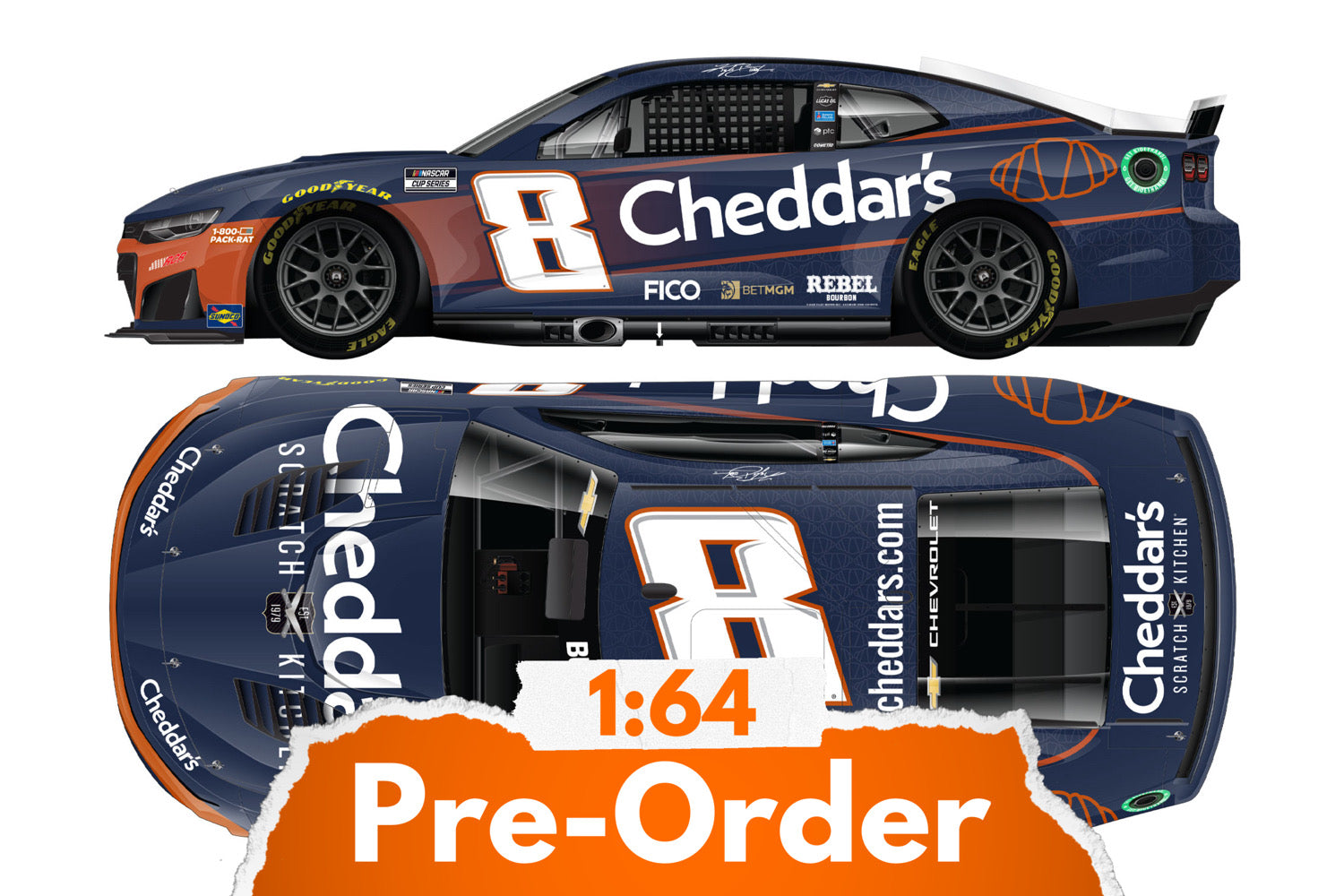 2026 Kyle Busch 1:64 Cheddar's Diecast