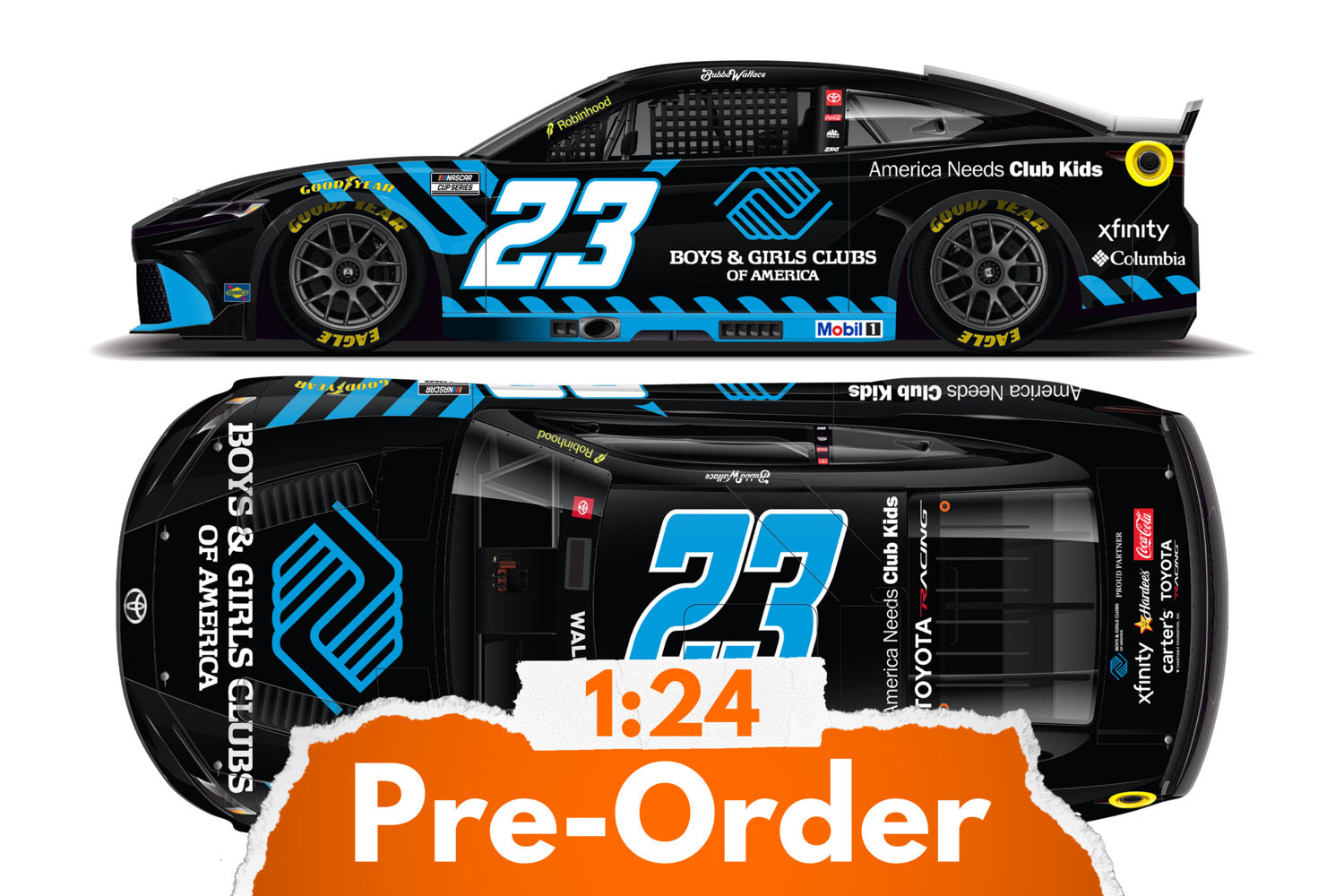 2026 Bubba Wallace 1:24 Boys & Girls Club of America Diecast