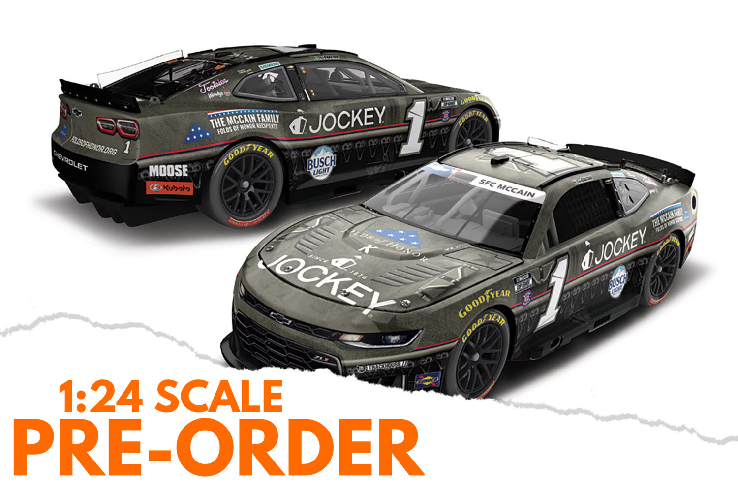 2026 Ross Chastain 1:24 Jockey Folds of Honor Diecast