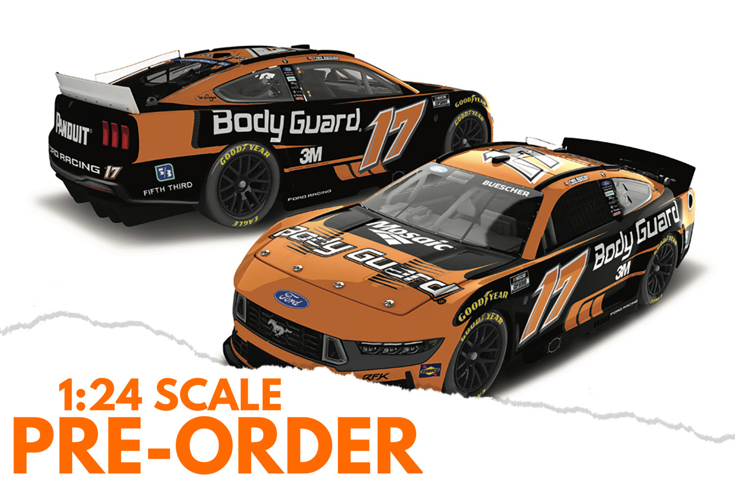 2026 Chris Buescher 1:24 Body Guard Greg Biffle Tribute Diecast
