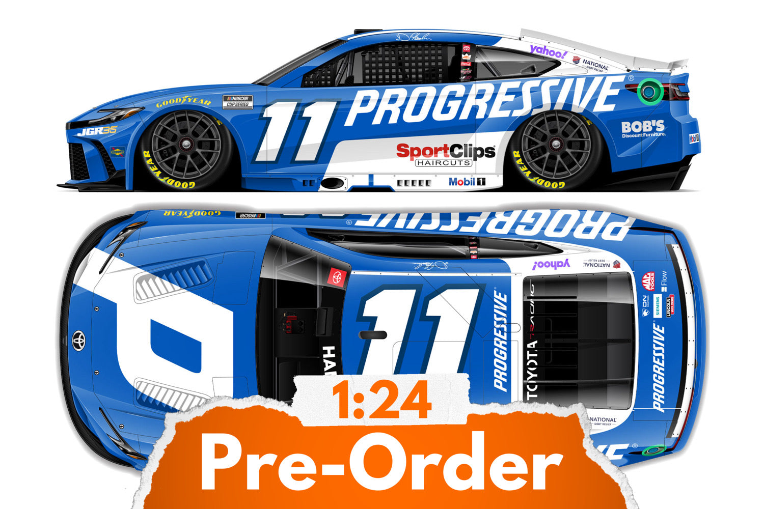 2026 Denny Hamlin 1:24 Progressive Diecast