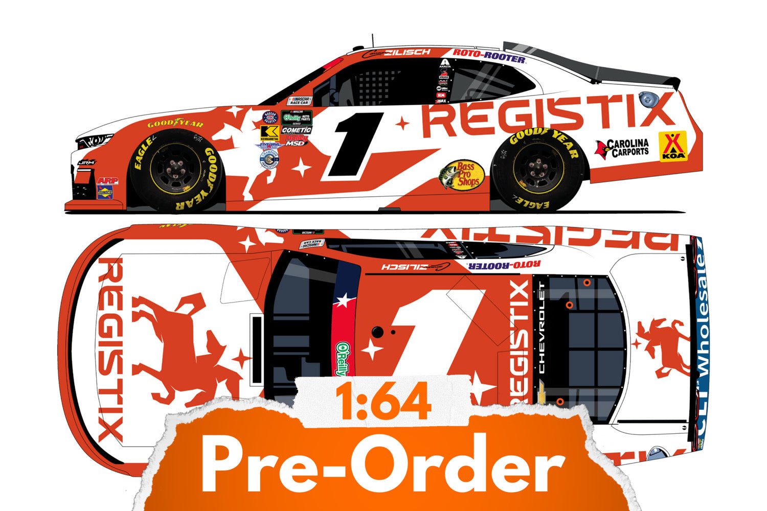 2026 Connor Zilisch 1:64 Registix Diecast