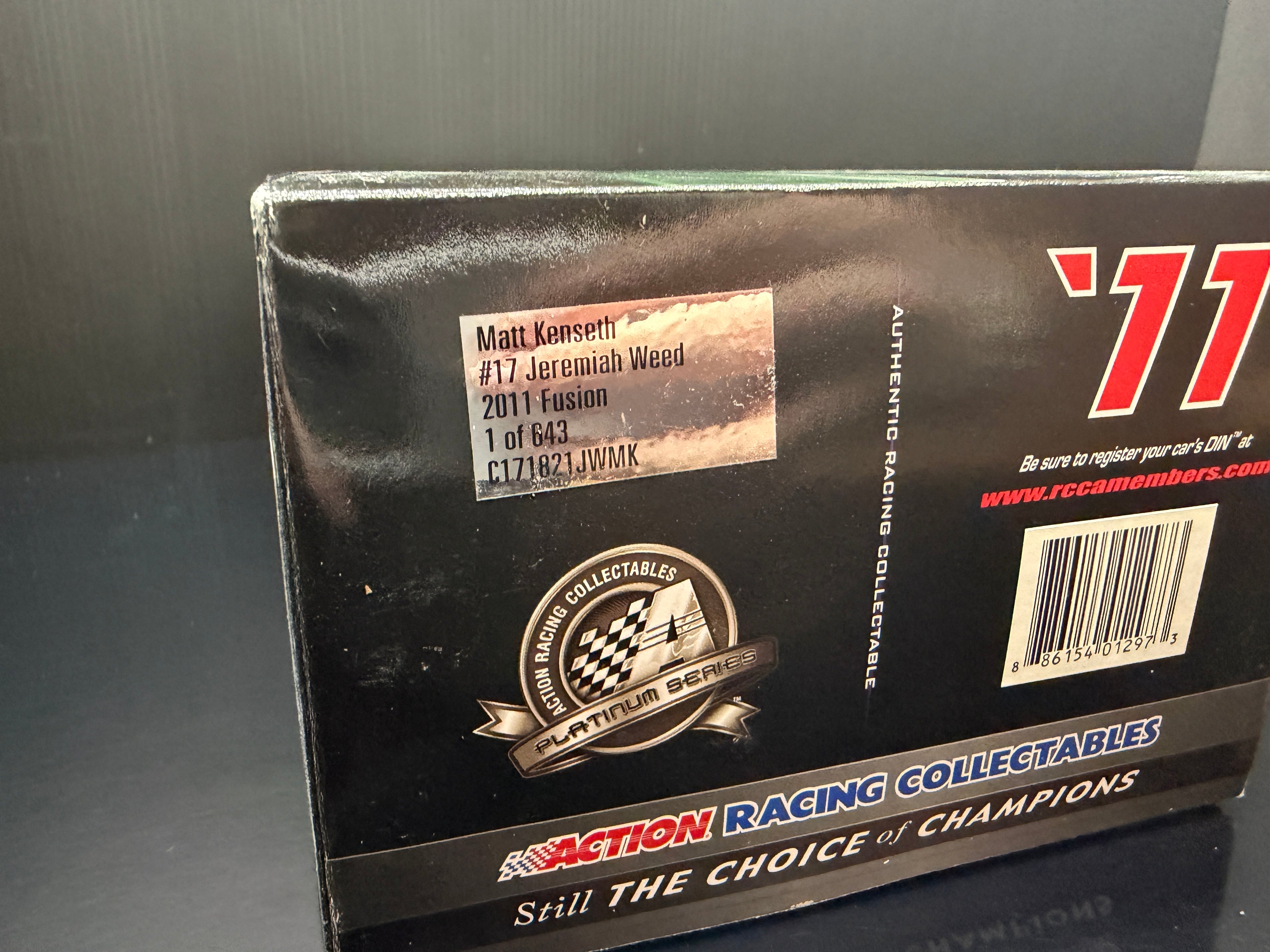 2011 Matt Kenseth 1:24 Jeremiah Weed Diecast