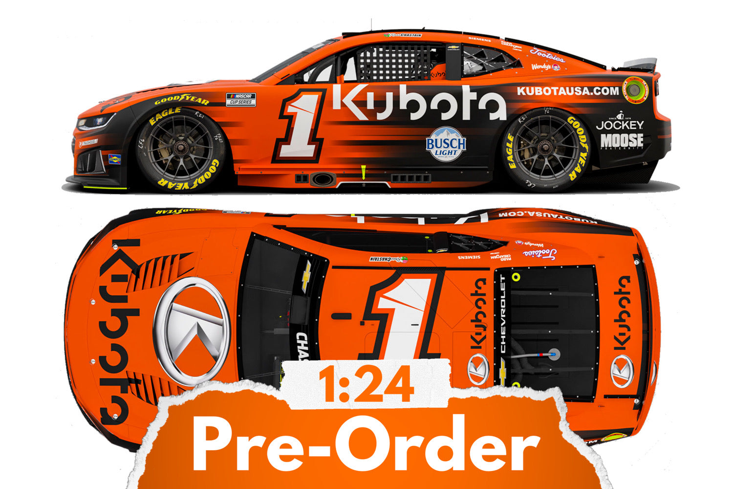 2026 Ross Chastain 1:24 Kubota NASCAR Diecast