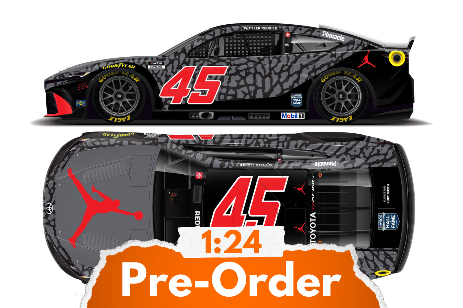 2026 Tyler Reddick 1:24 Jordan Brand Las Vegas Diecast