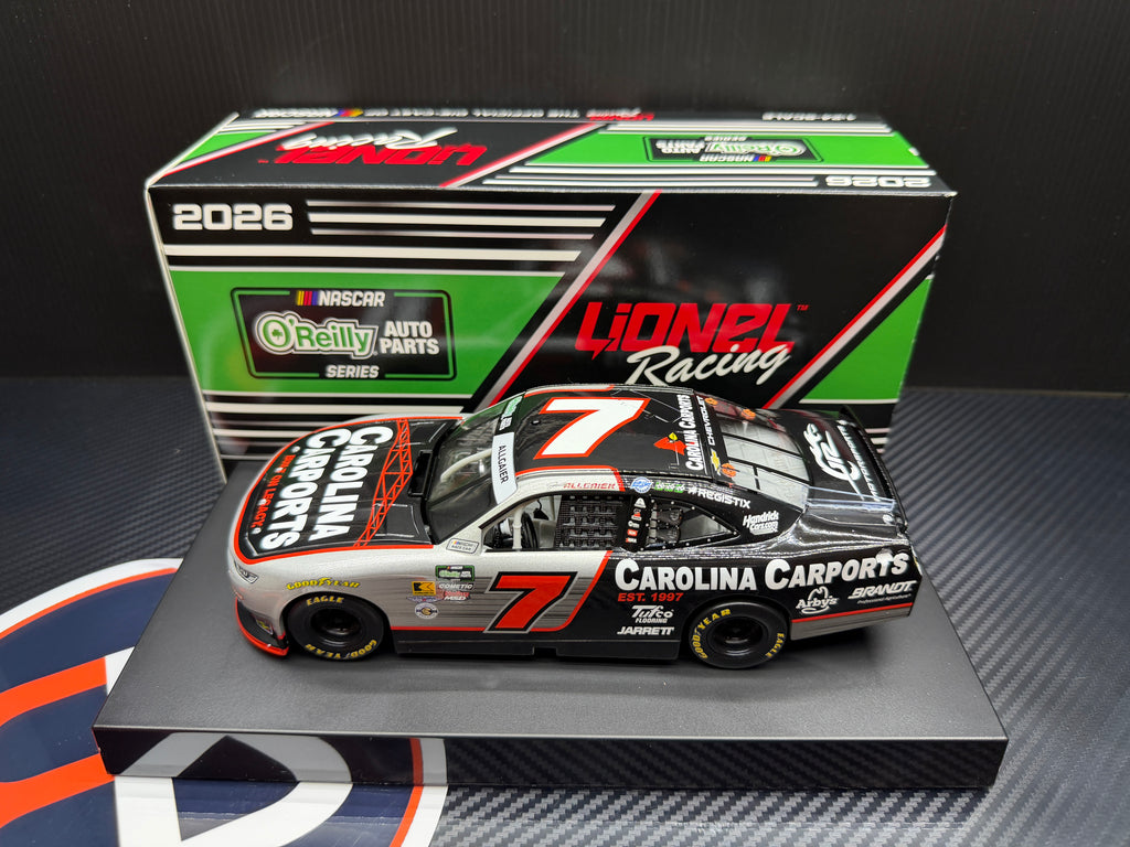 2026 Justin Allgaier 1:24 Carolina Carports NASCAR Diecast