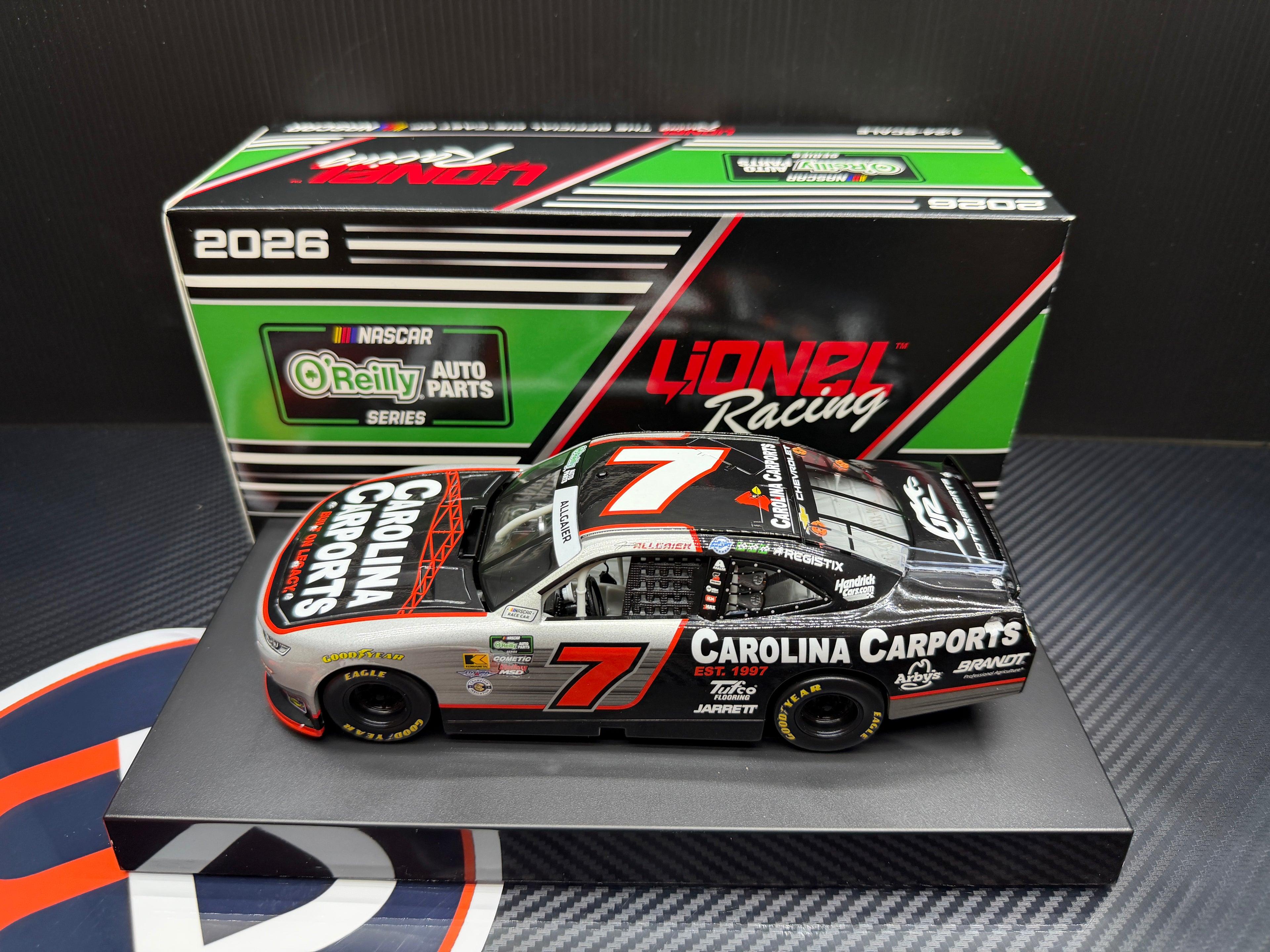 2026 Justin Allgaier 1:24 Carolina Carports NASCAR Diecast