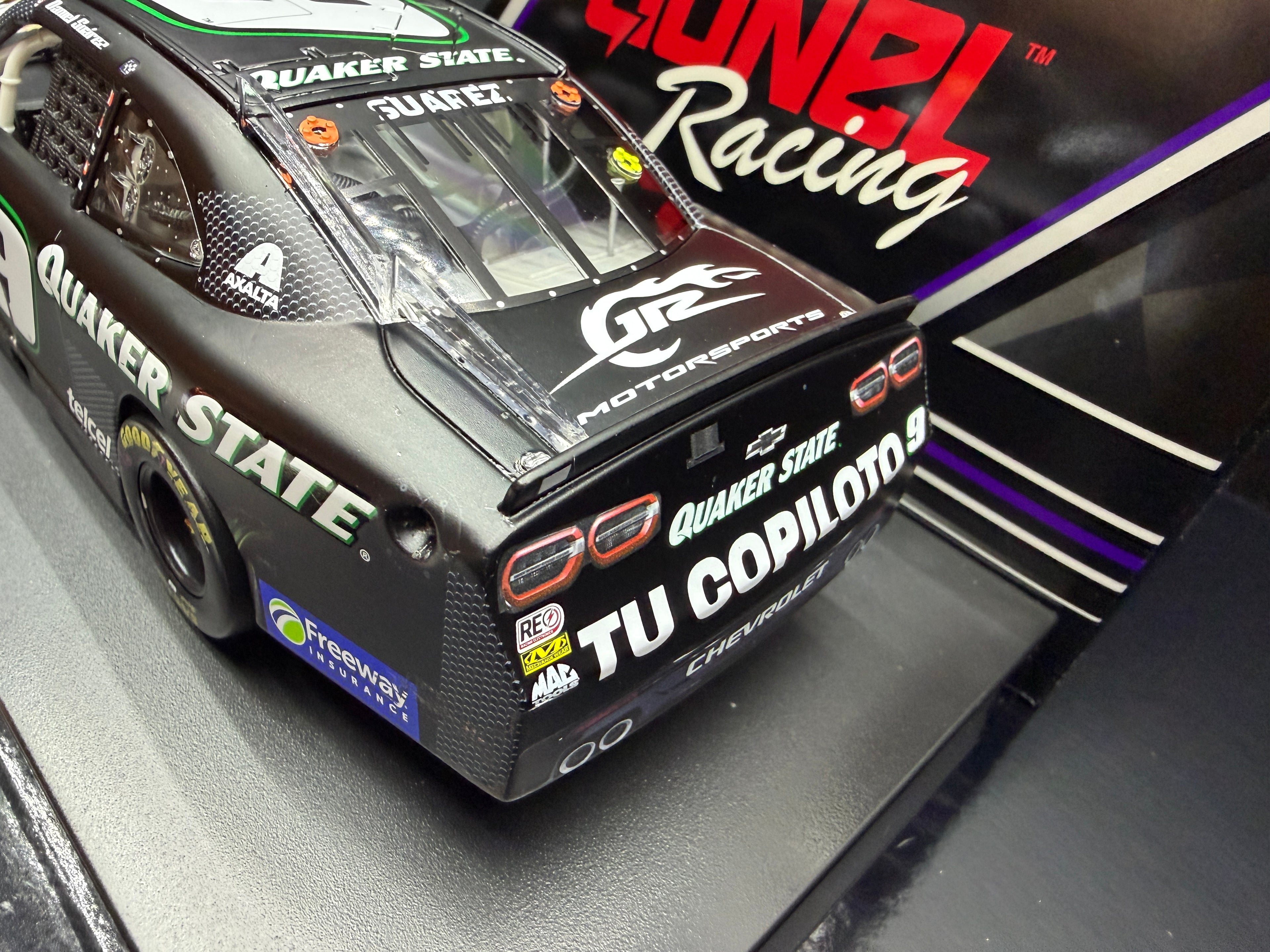 2025 Daniel Suarez 1:24 Quaker State Mexico City Race Win Diecast