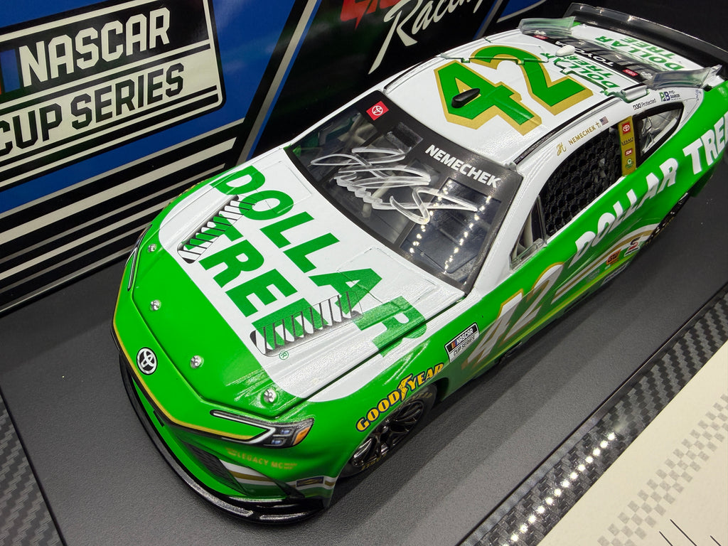 2026 John Hunter Nemechek 1:24 Dollar Tree Diecast (Autographed)