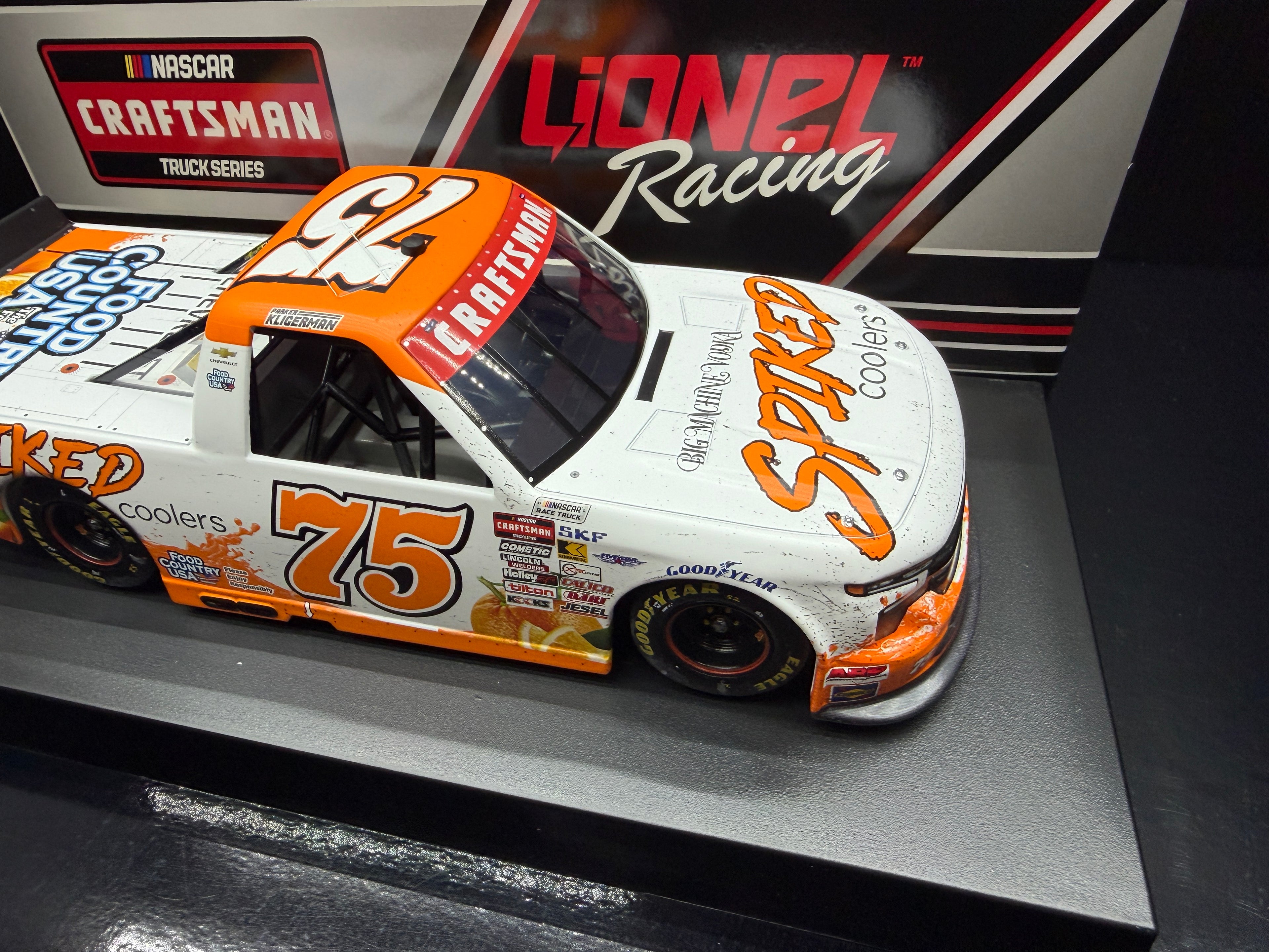 2025 Parker Kligerman 1:24 Spiked Coolers Daytona Raced Version “Win” Diecast