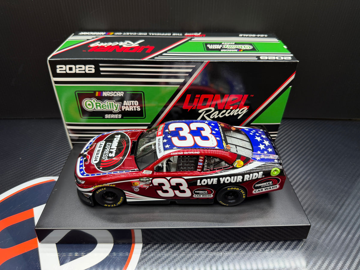 2026 Cleetus McFarland 1:24 Tommy's Express Car Wash COLOR CHROME Diecast