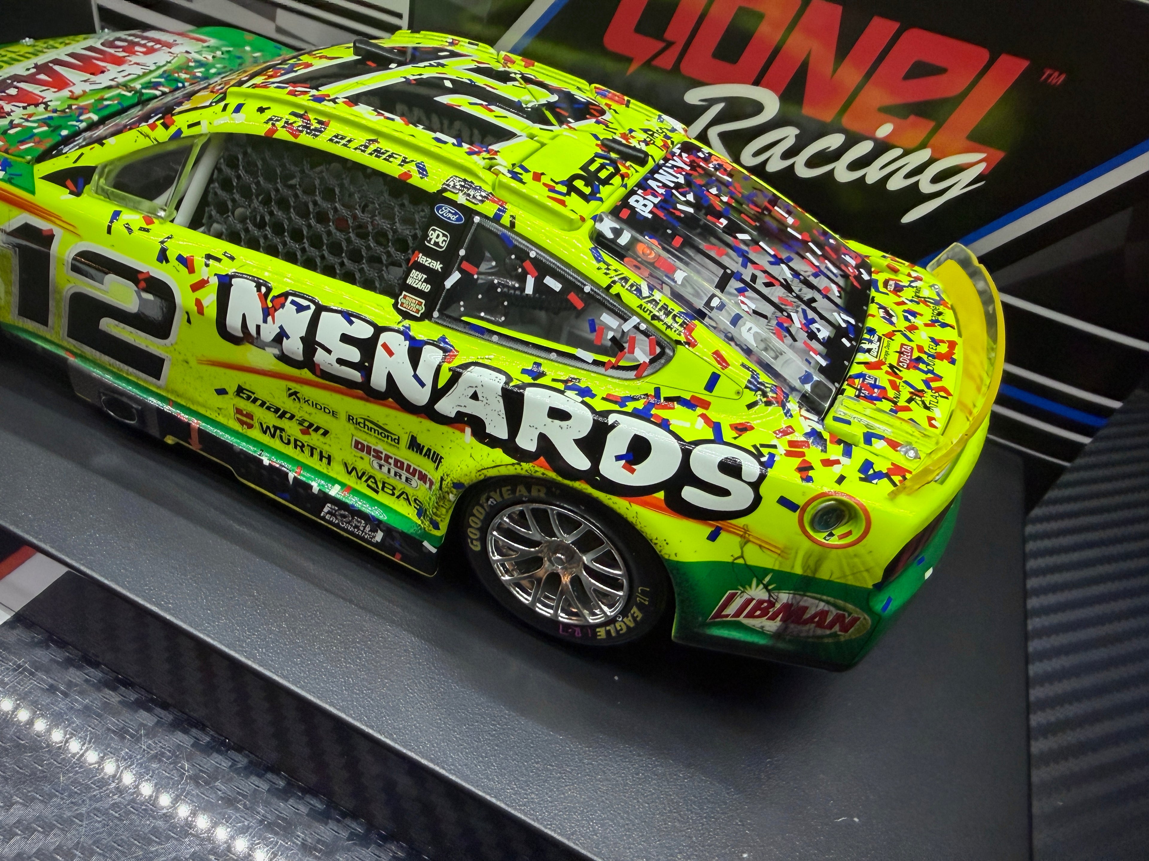 2025 Ryan Blaney 1:24 Menards / Libman New Hampshire Race Win Diecast
