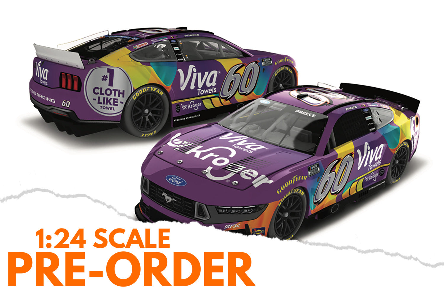 2026 Ryan Preece 1:24 Kroger Viva Greg Biffle Tribute Diecast