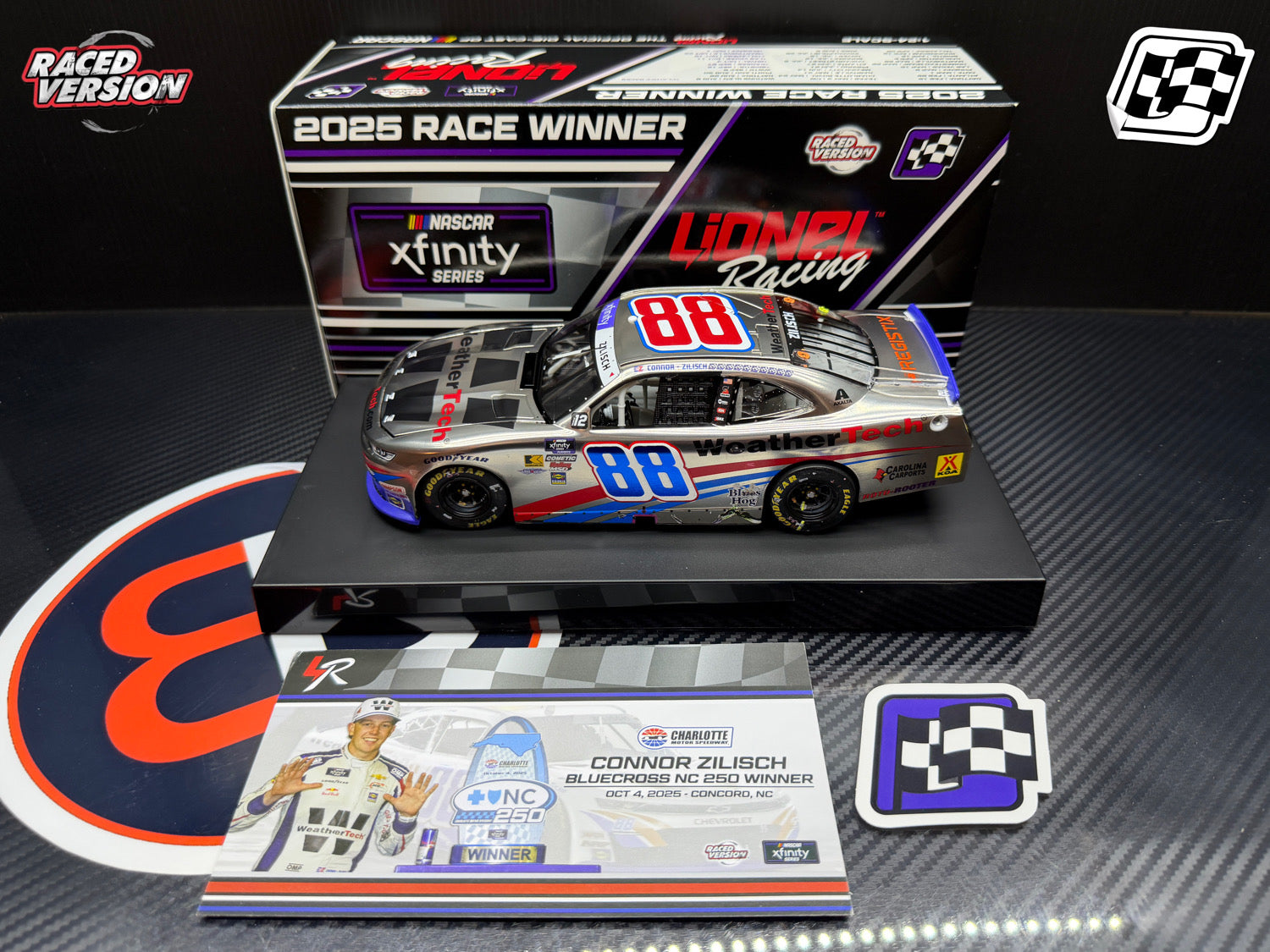2025 Connor Zilisch 1:24 Charlotte Roval Race Win COLOR CHROME Diecast