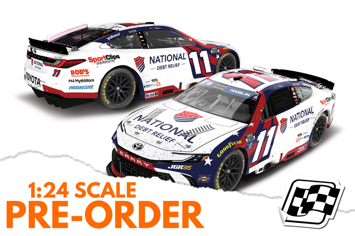 2026 Denny Hamlin 1:24 National Debt Relief Michigan Race Win Diecast