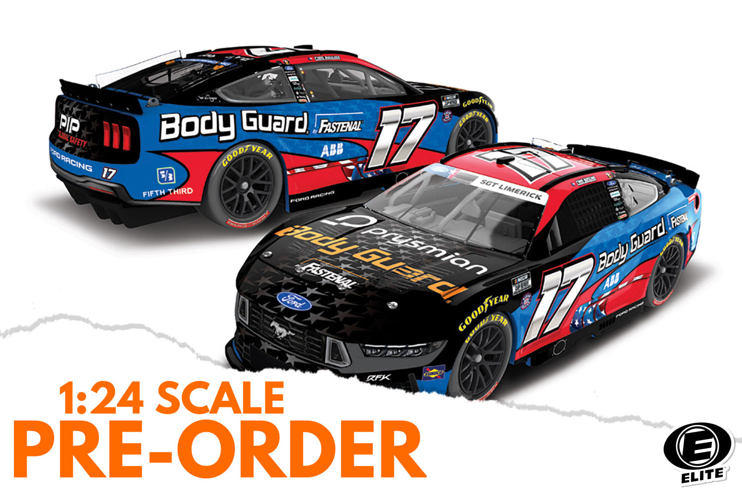 2026 Chris Buescher 1:24 Body Guard Salutes ELITE Diecast