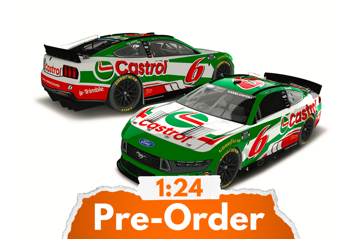 2026 Brad Keselowski 1:24 Castrol Greg Biffle Tribute Diecast