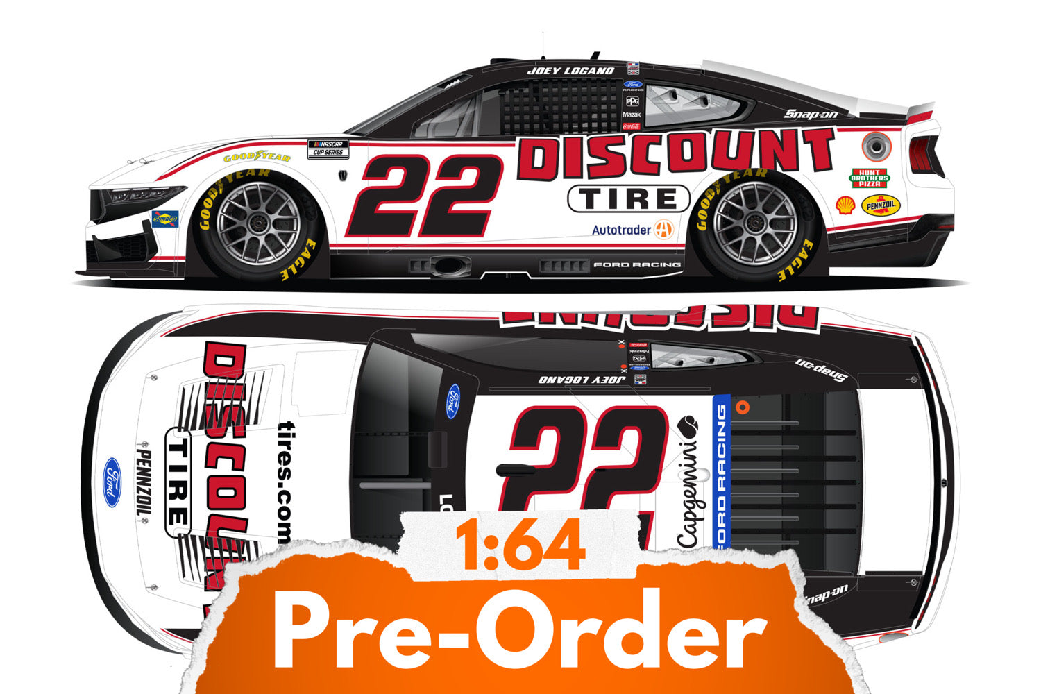 2026 Joey Logano 1:64 Discount Tire Diecast