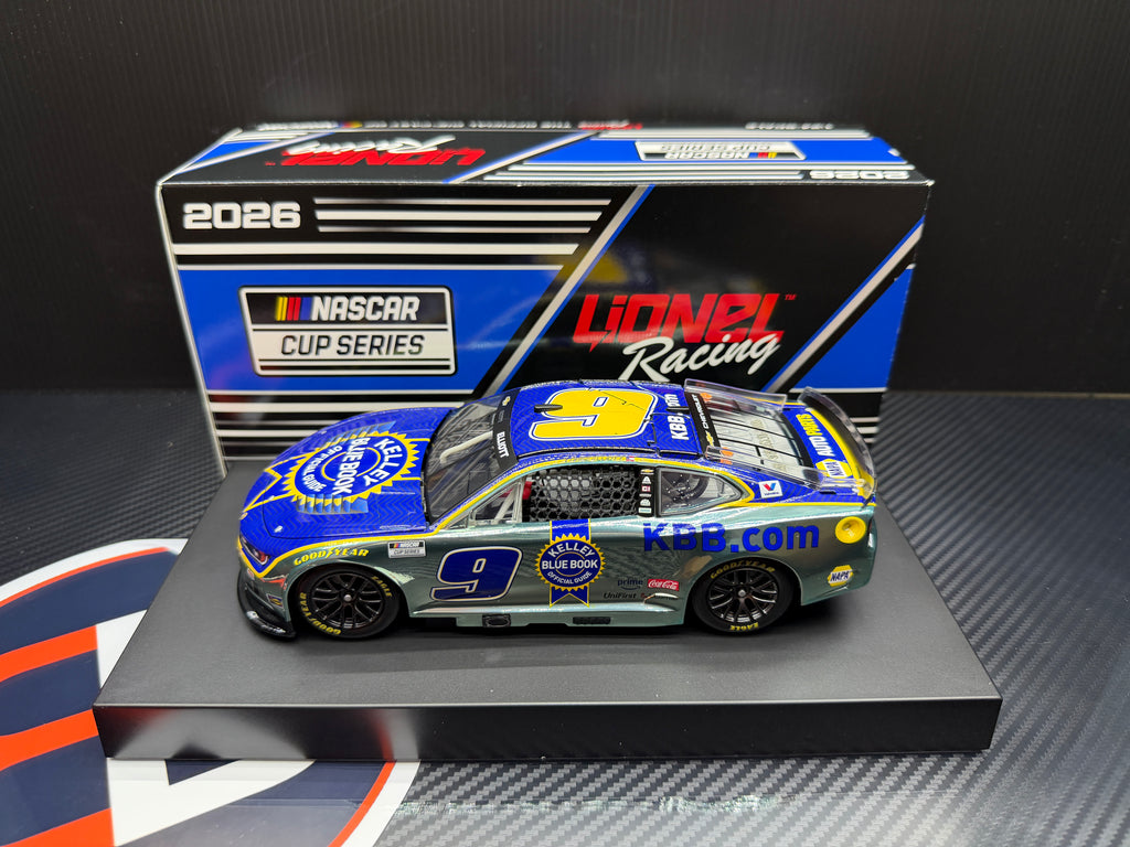 2026 Chase Elliott 1:24 Kelley Blue Book COLOR CHROME Diecast