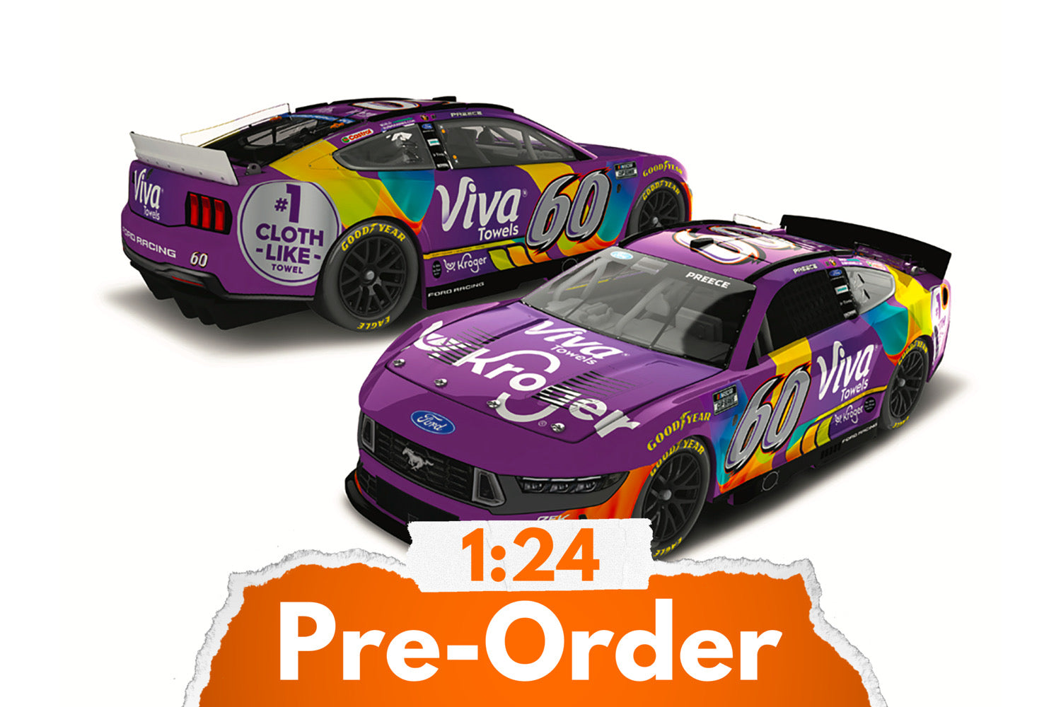 2026 Ryan Preece 1:24 Kroger Viva Greg Biffle Tribute Diecast