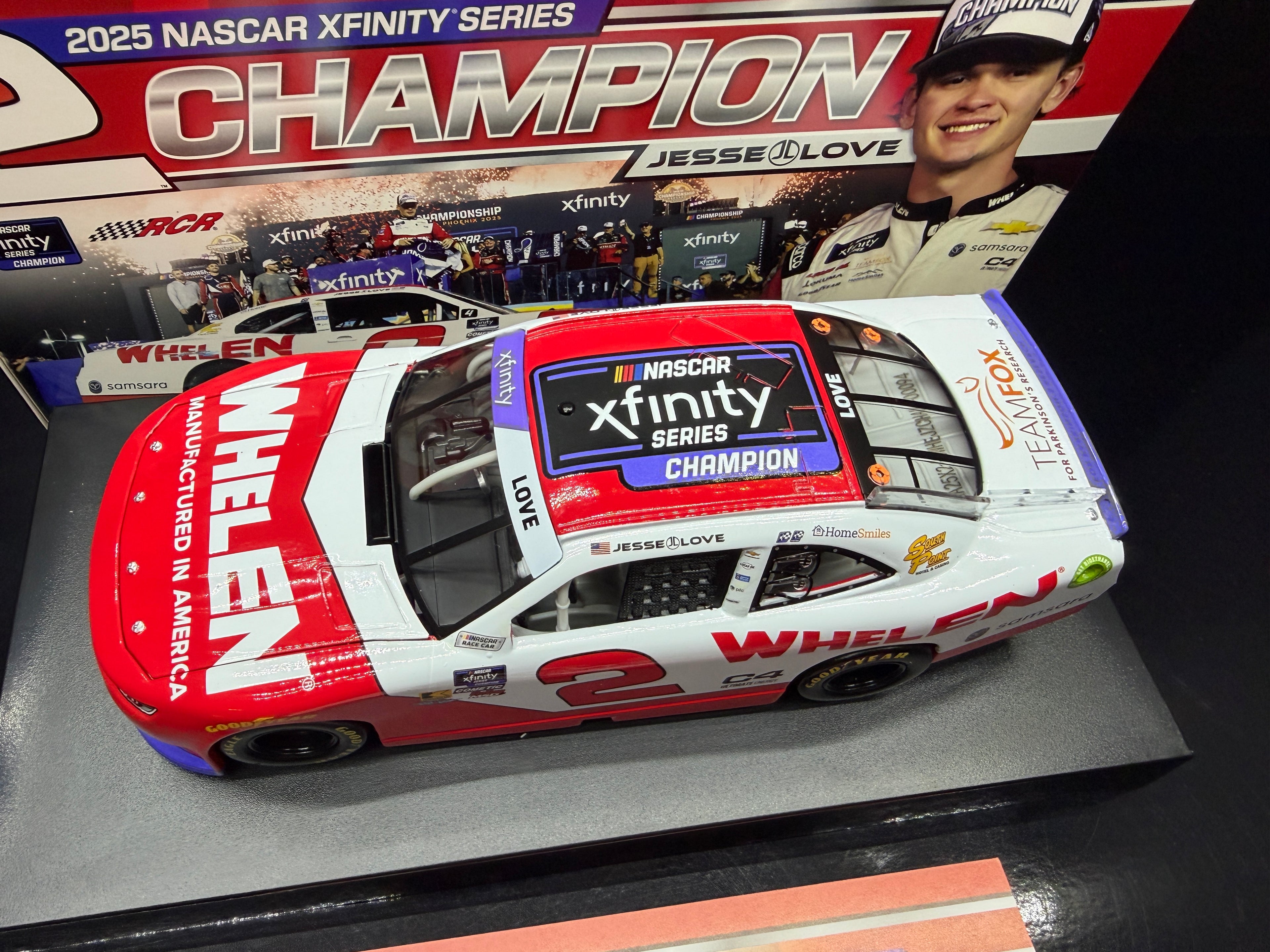 2025 Jesse Love 1:24 Whelen Xfinity Series Champion Diecast
