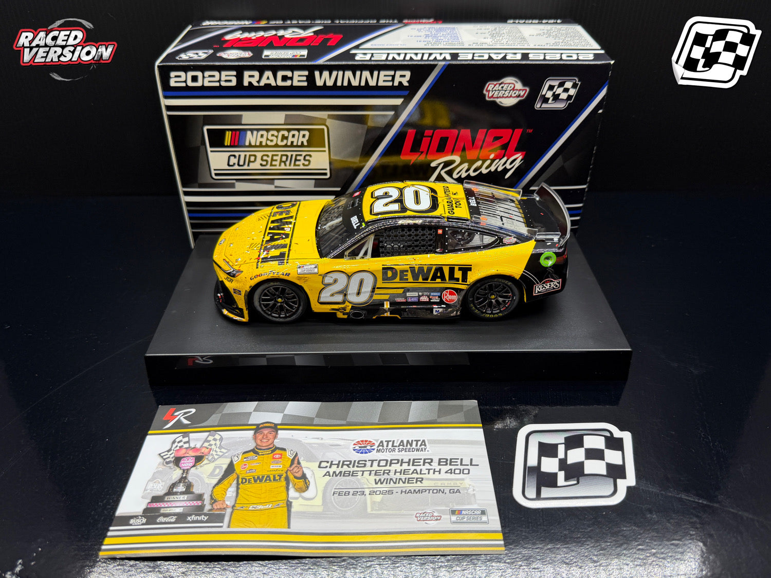 2025 Christopher Bell 1:24 Dewalt Atlanta Race Win Diecast