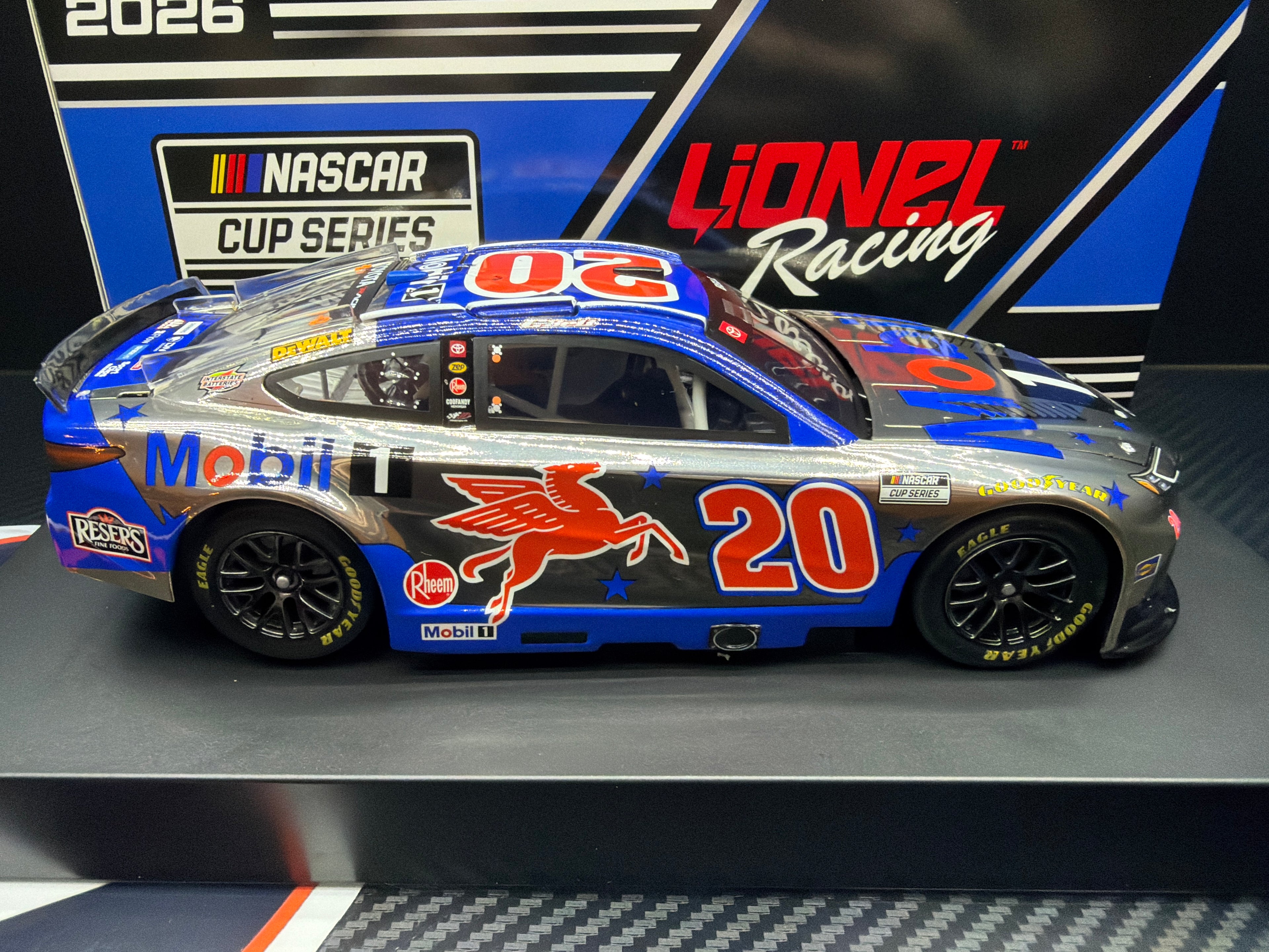 2026 Christopher Bell 1:24 Mobil 1 COLOR CHROME NASCAR Diecast