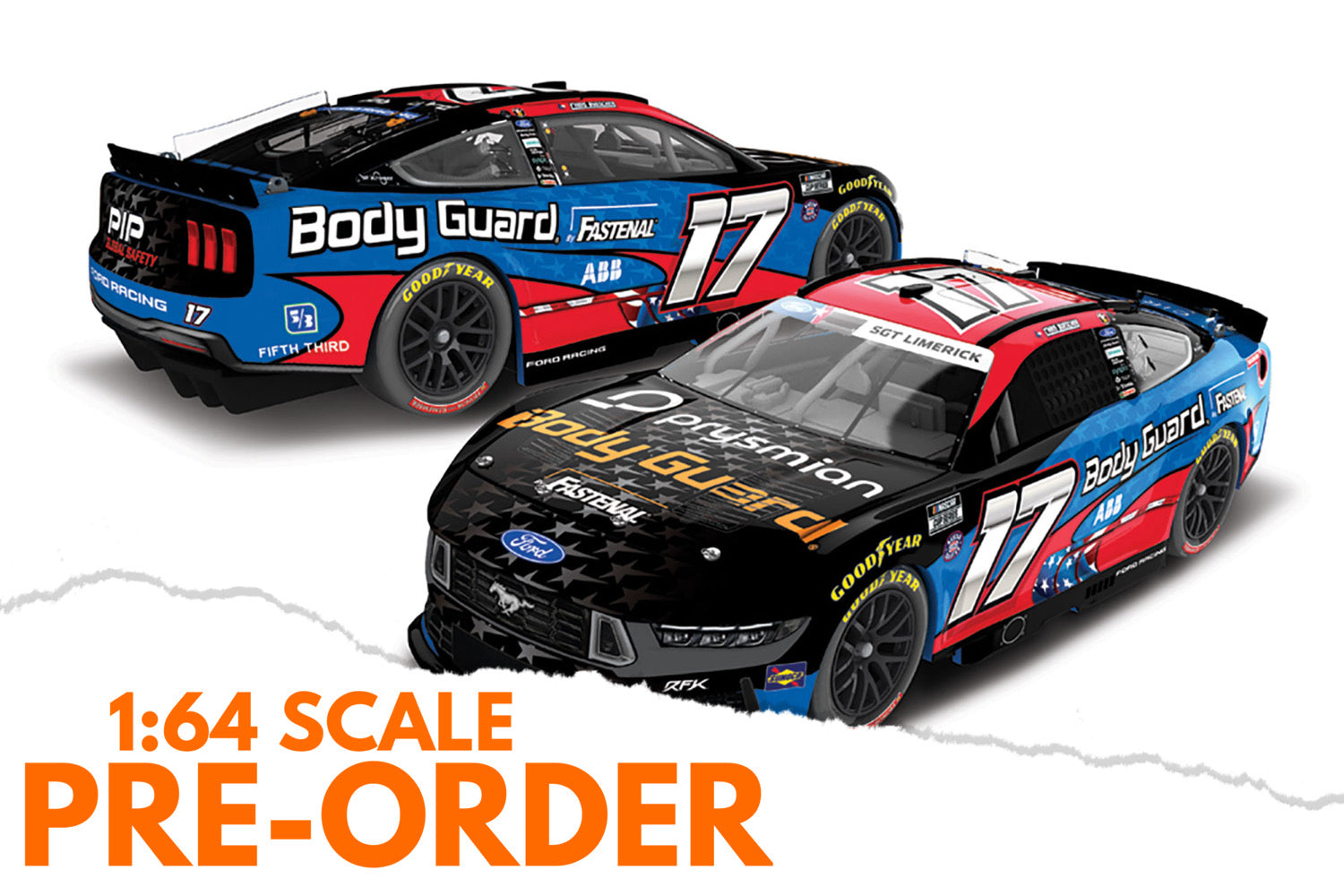 2026 Chris Buescher 1:64 Body Guard Salutes Diecast