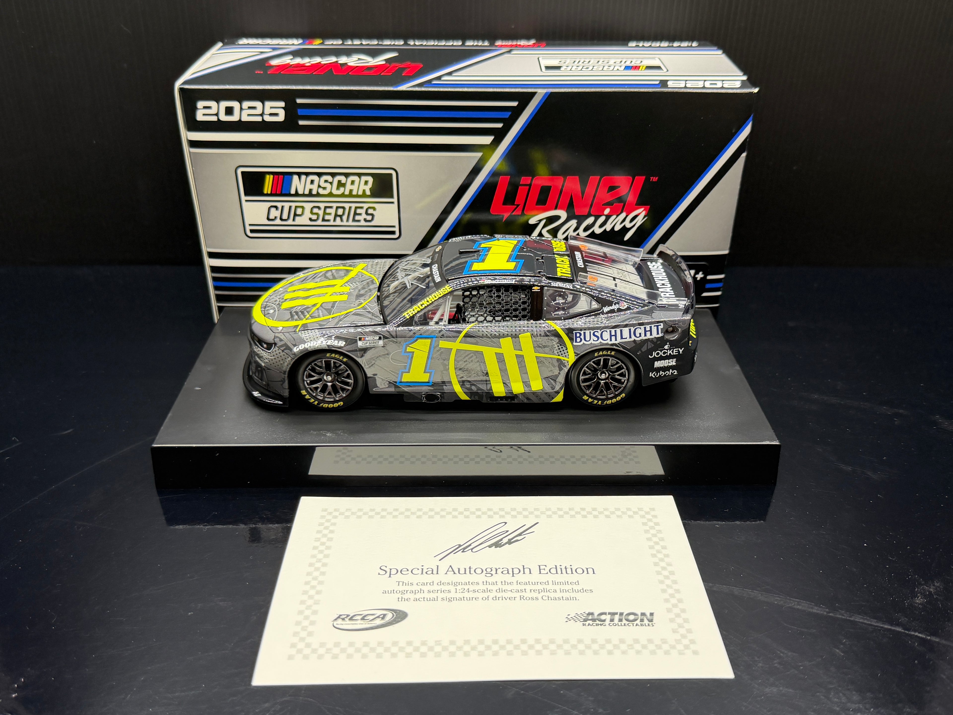 2025 Ross Chastain 1:24 Trackhouse Diecast (Autographed)