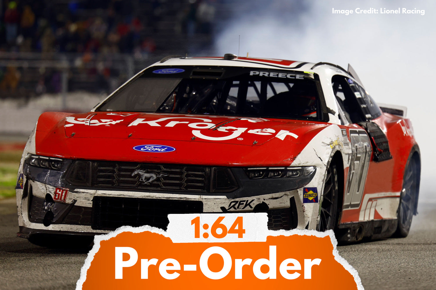 2026 Ryan Preece 1:64 Kroger Bowman Gray Clash Race Win Diecast