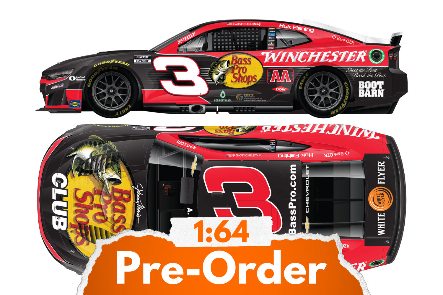 2026 Austin Dillon 1:64 Bass Pro Shops / Winchester AA Diecast