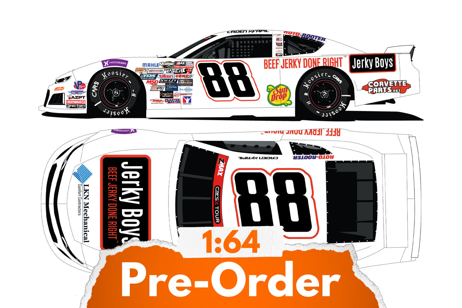 2026 Caden Kvapil 1:64 Jerky Boys Diecast