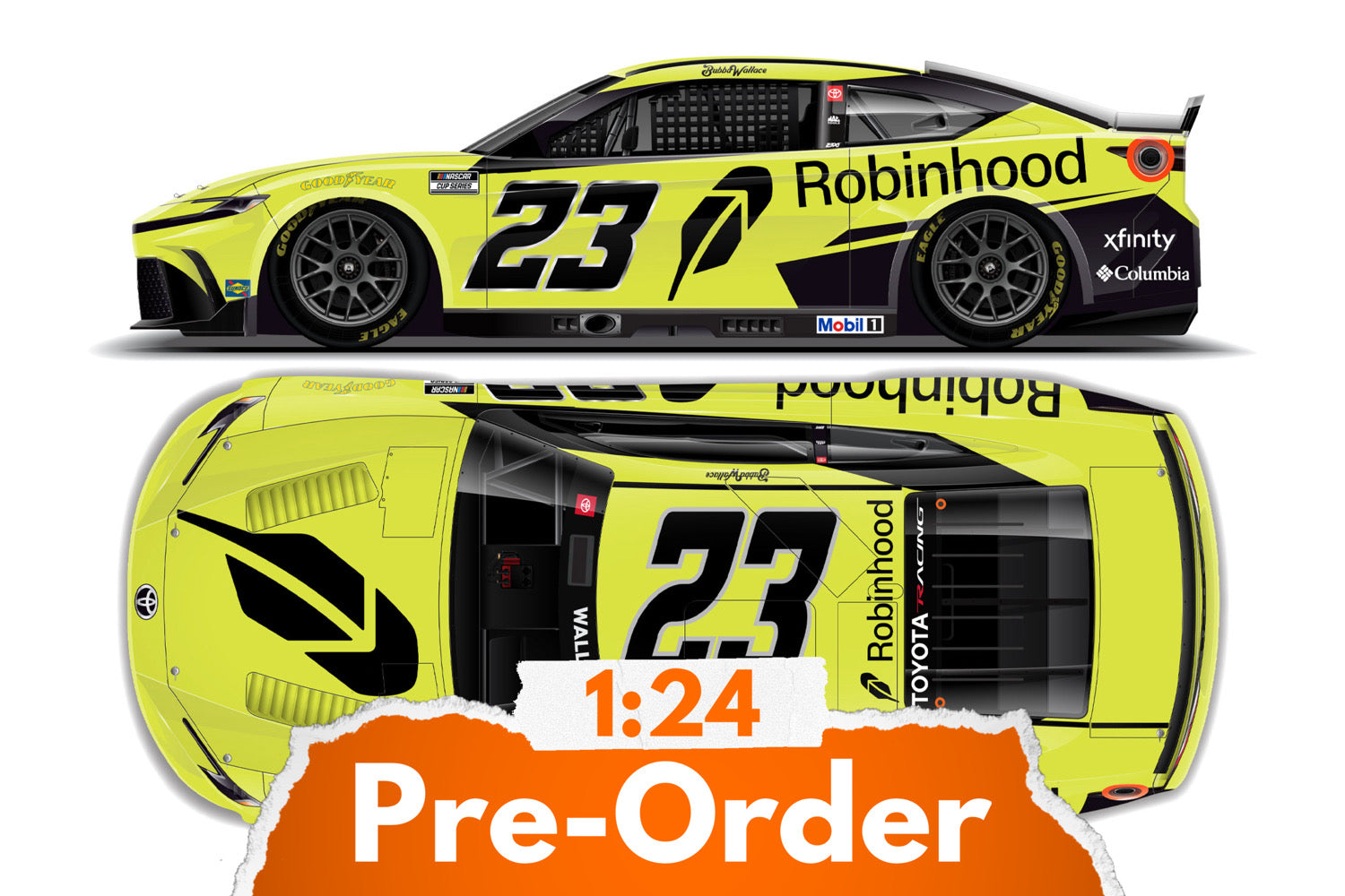 2026 Bubba Wallace 1:24 Robinhood NASCAR Diecast