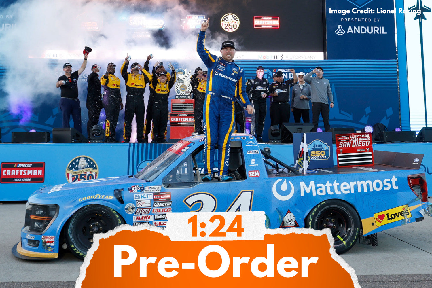 2026 Layne Riggs 1:24 Mattermost San Diego Race Win Diecast