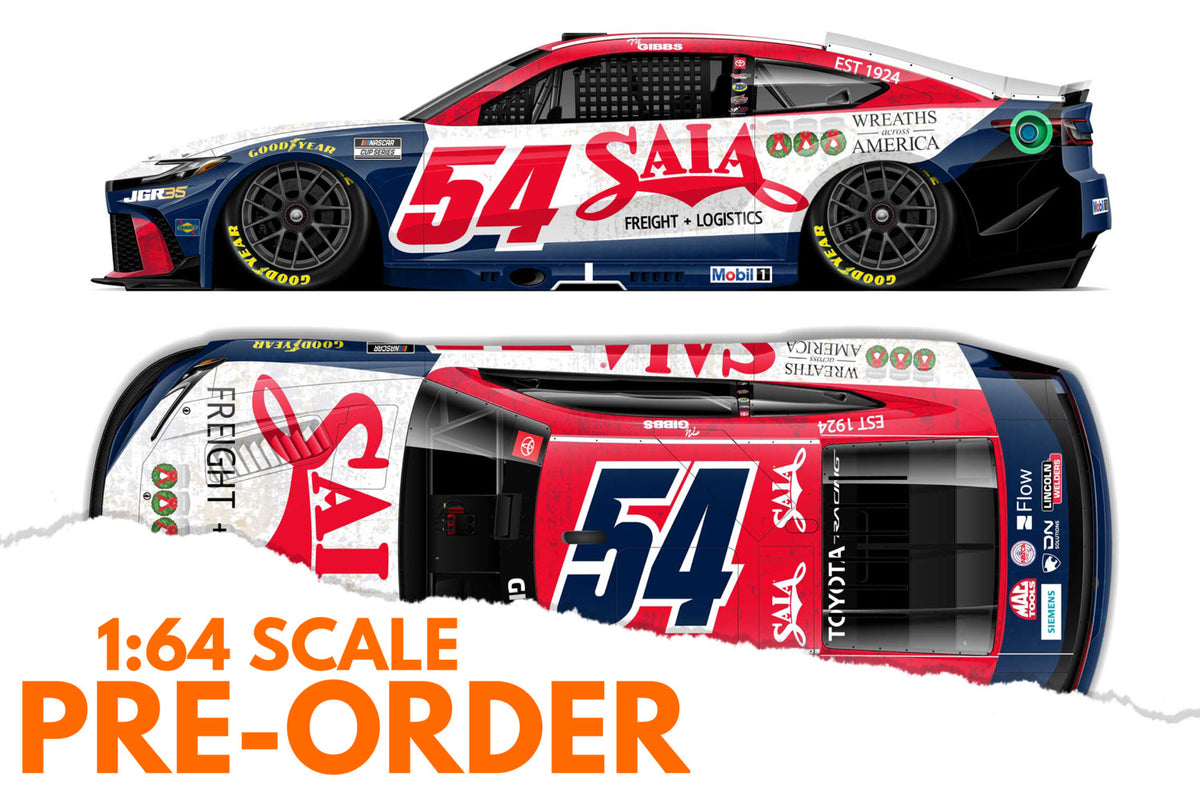2026 Ty Gibbs 1:64 Saia Wreaths Across America NASCAR Diecast