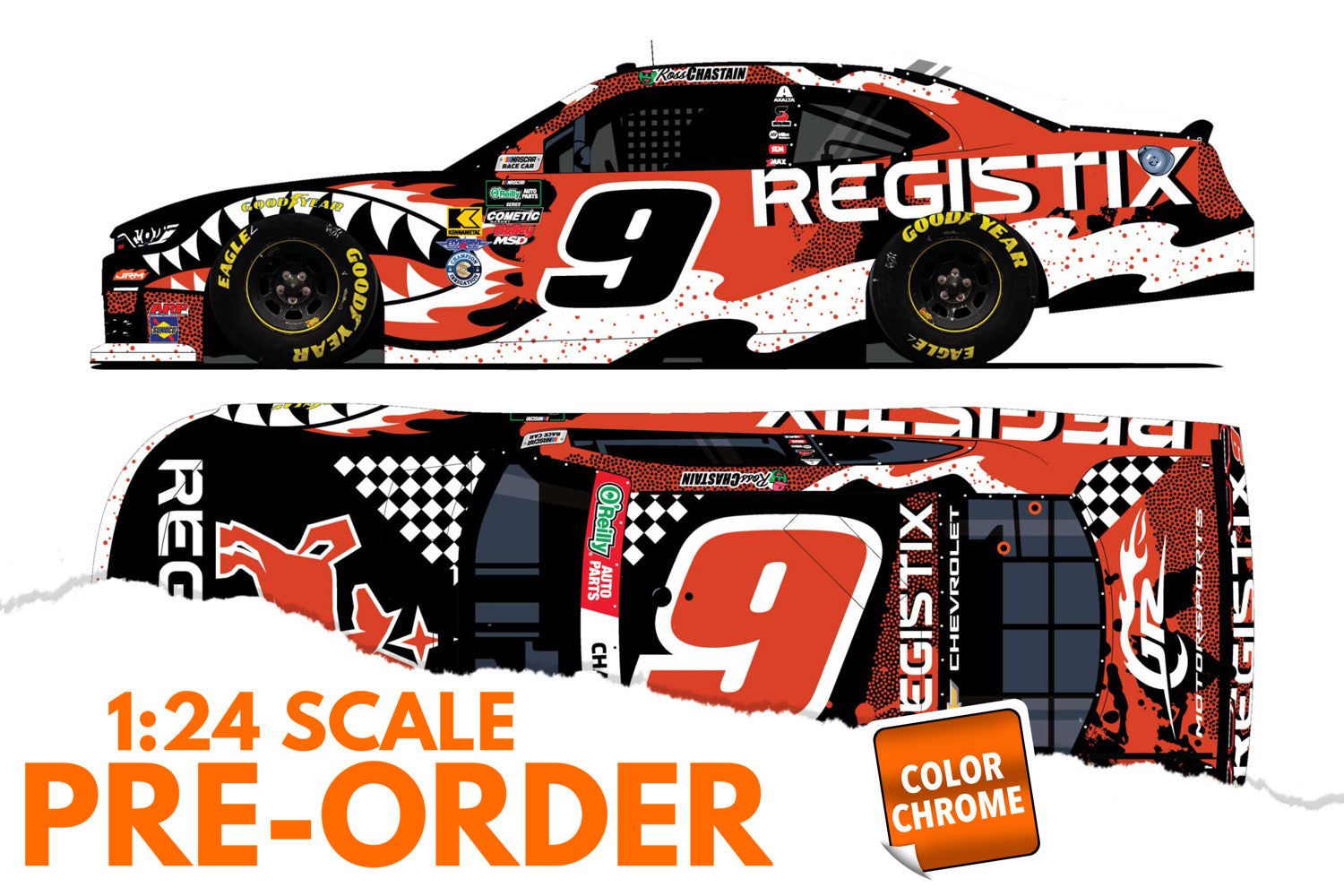 2026 Ross Chastain 1:24 Registix COLOR CHROME Diecast