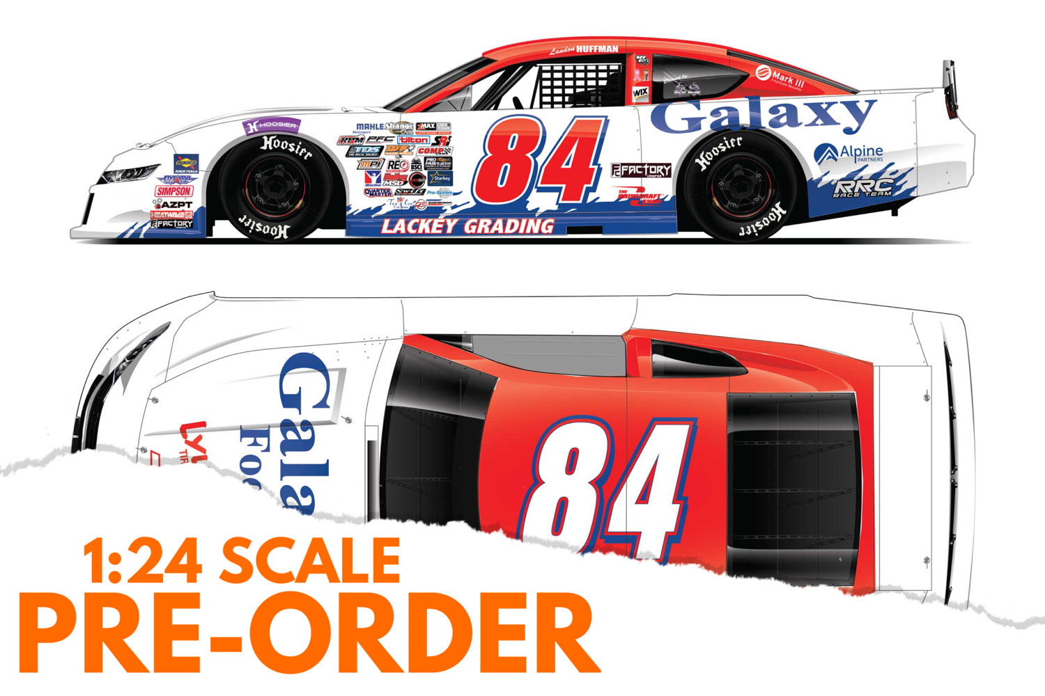 2026 Landon Huffman 1:24 Galaxy Foods Retro Diecast