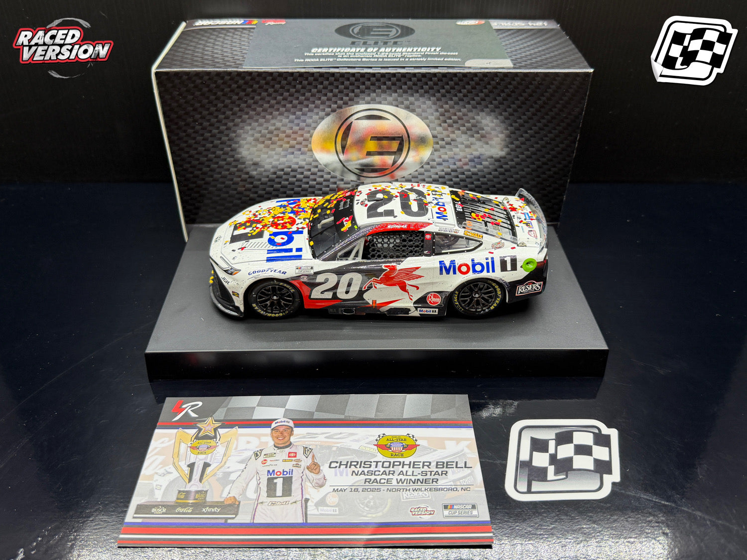 2025 Christopher Bell 1:24 Mobil 1 North Wilkesboro All Star Elite Race Win Diecast