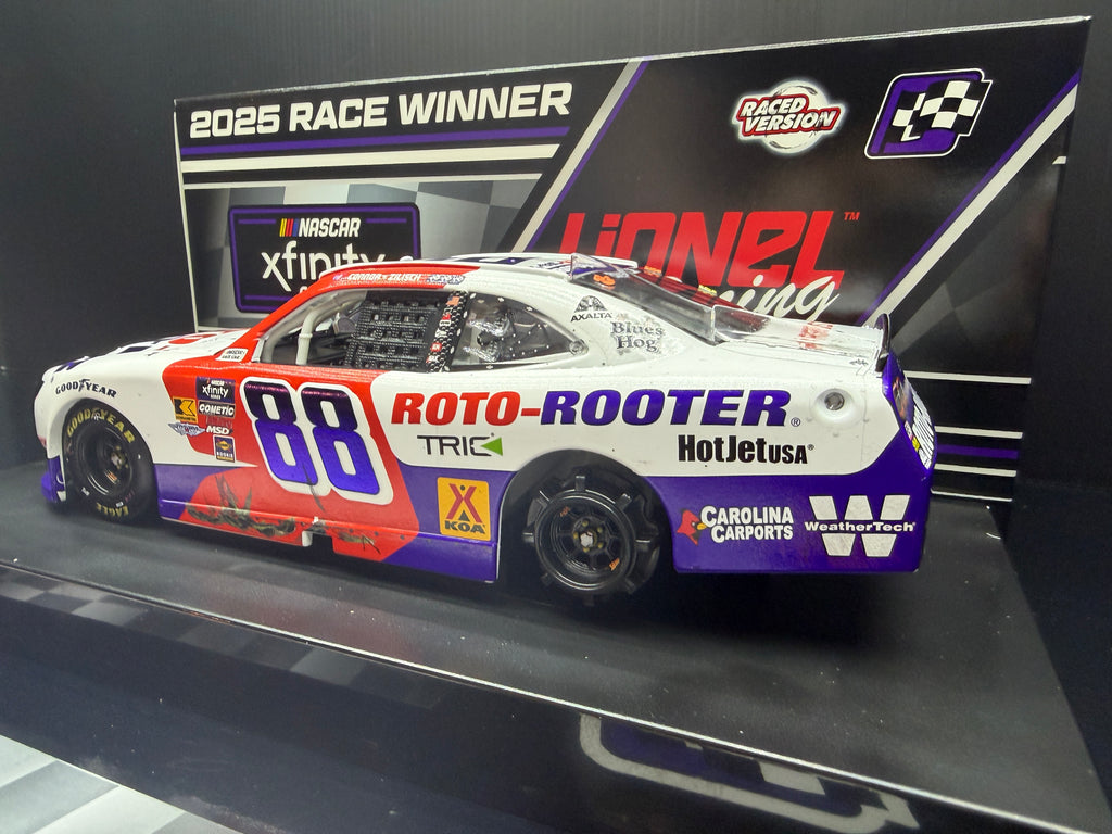 2025 Connor Zilisch 1:24 Roto-Rooter Sonoma Race Win Diecast (Autographed)