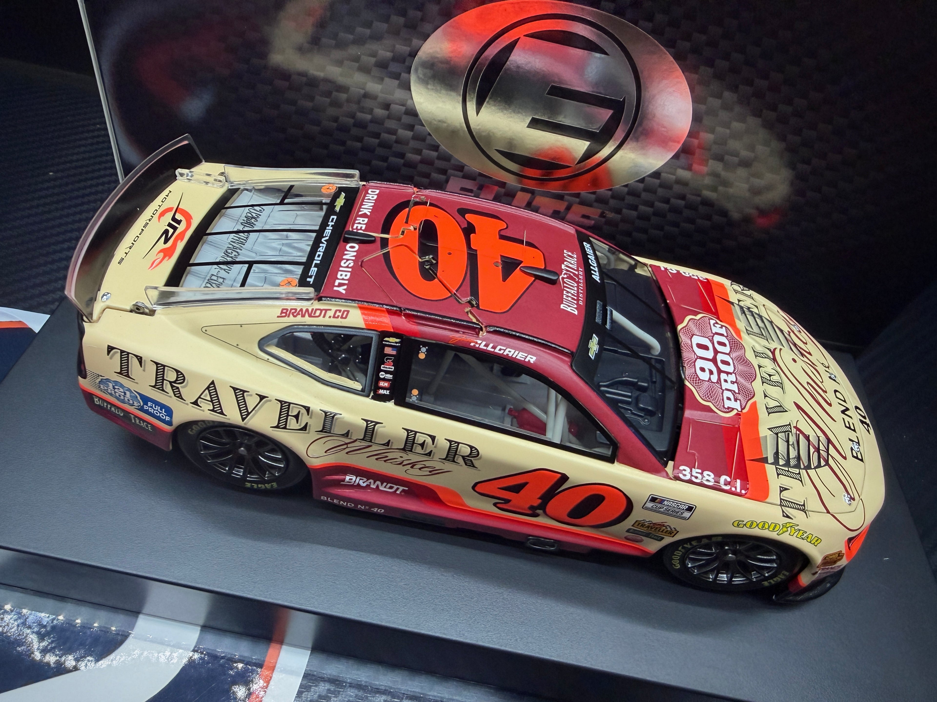 2026 Justin Allgaier 1:24 Traveller Whiskey ELITE Diecast