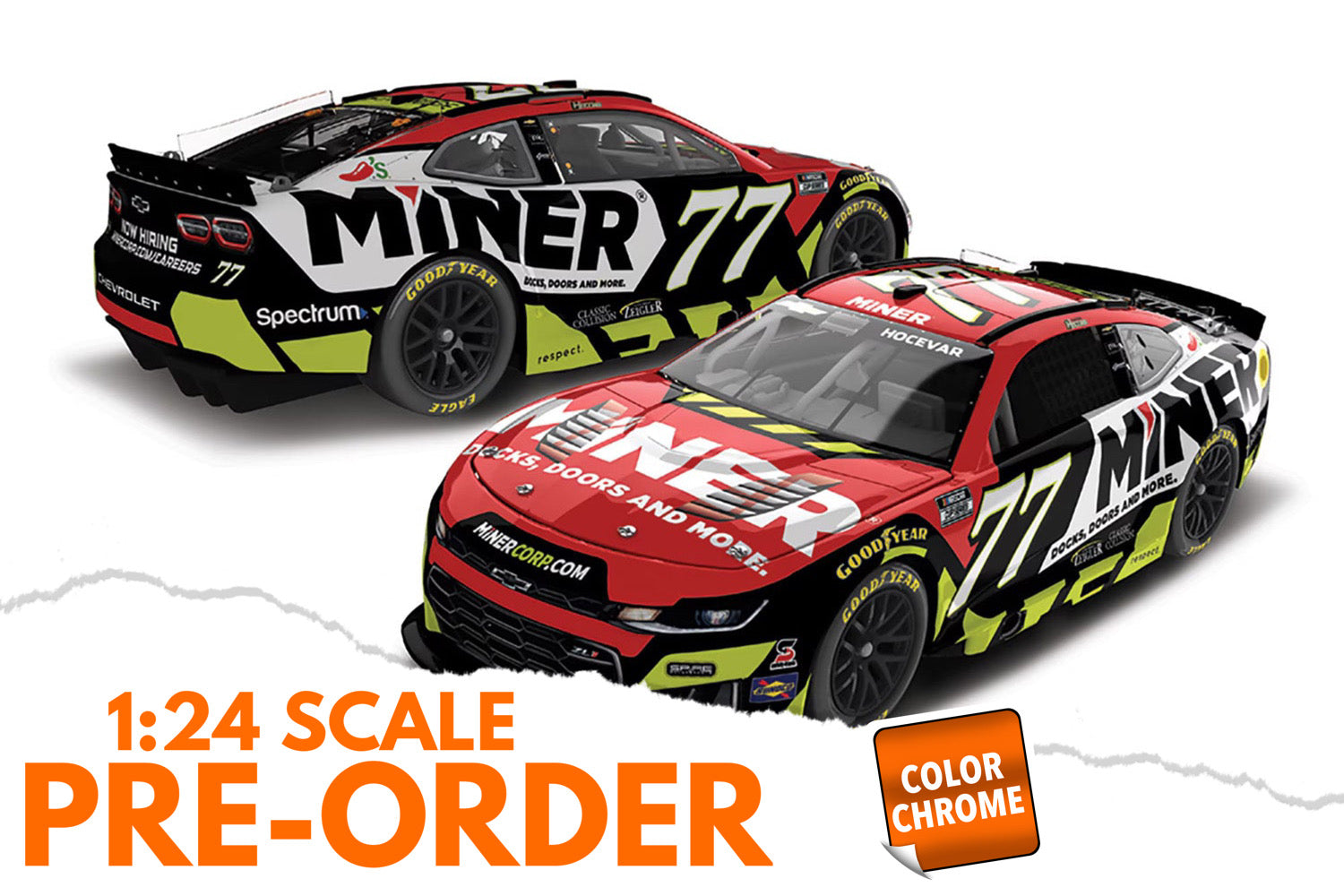 2026 Carson Hocevar 1:24 Miner COLOR CHROME Diecast