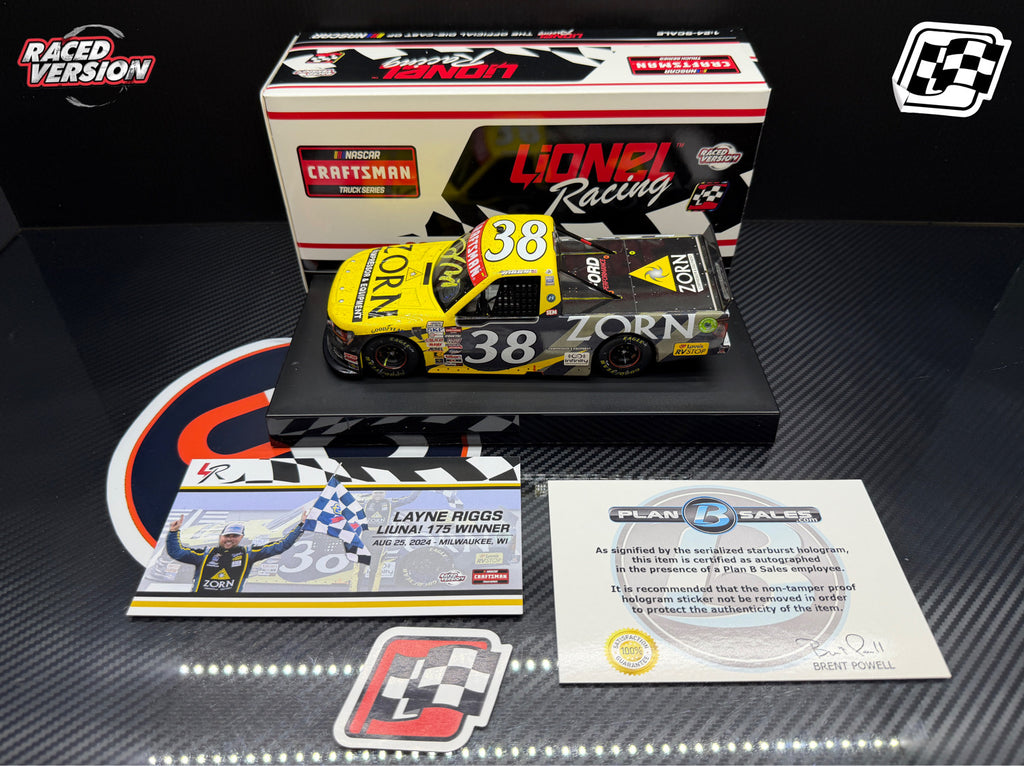 2024 Layne Riggs 1:24 Zorn Compressor & Equipment Wisconsin Race Win AUTOGRAPHED Diecast