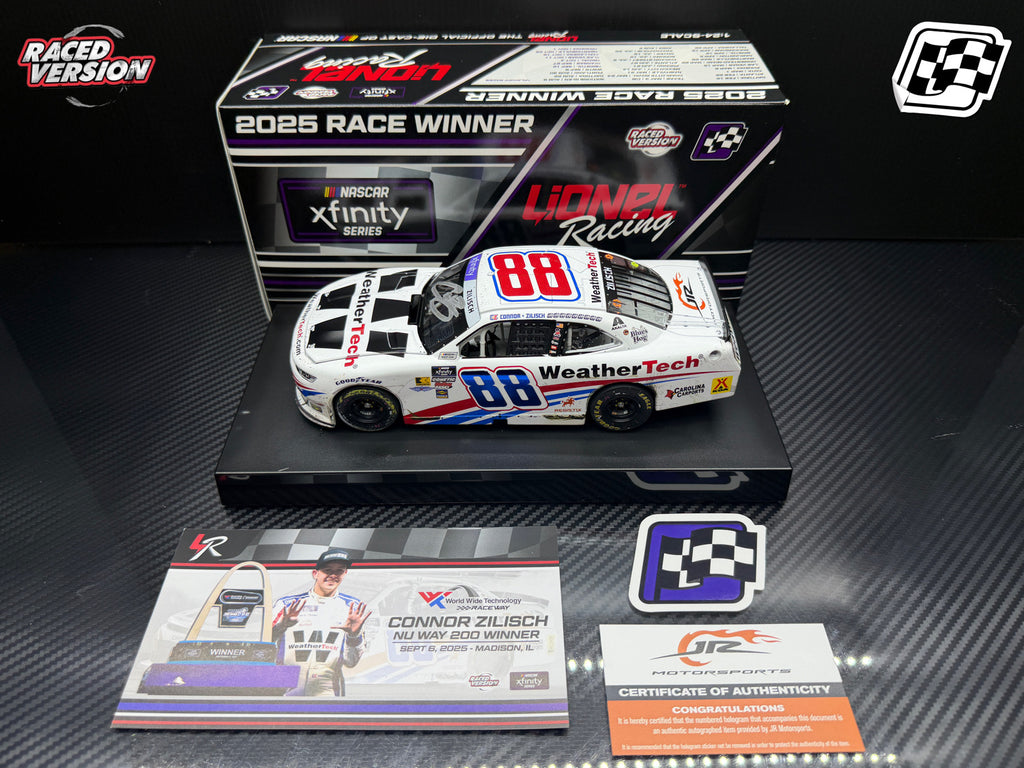 2025 Connor Zilisch 1:24 WeatherTech WWT Gateway Race Win Diecast (Autographed)