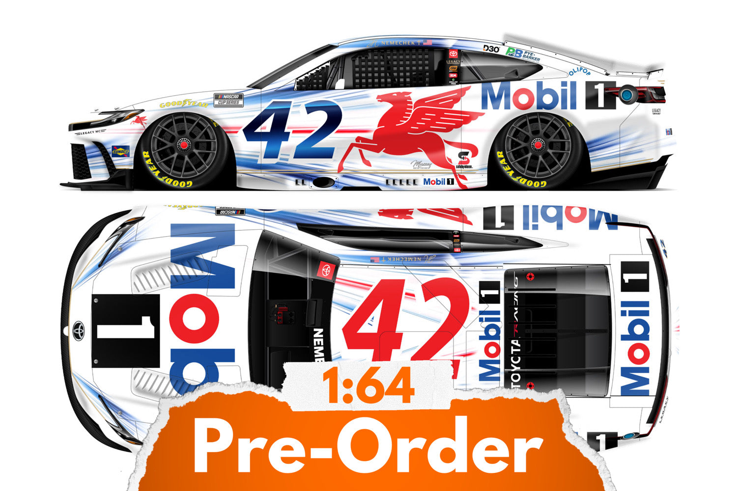 2026 John Hunter Nemechek 1:64 Mobil 1 Diecast