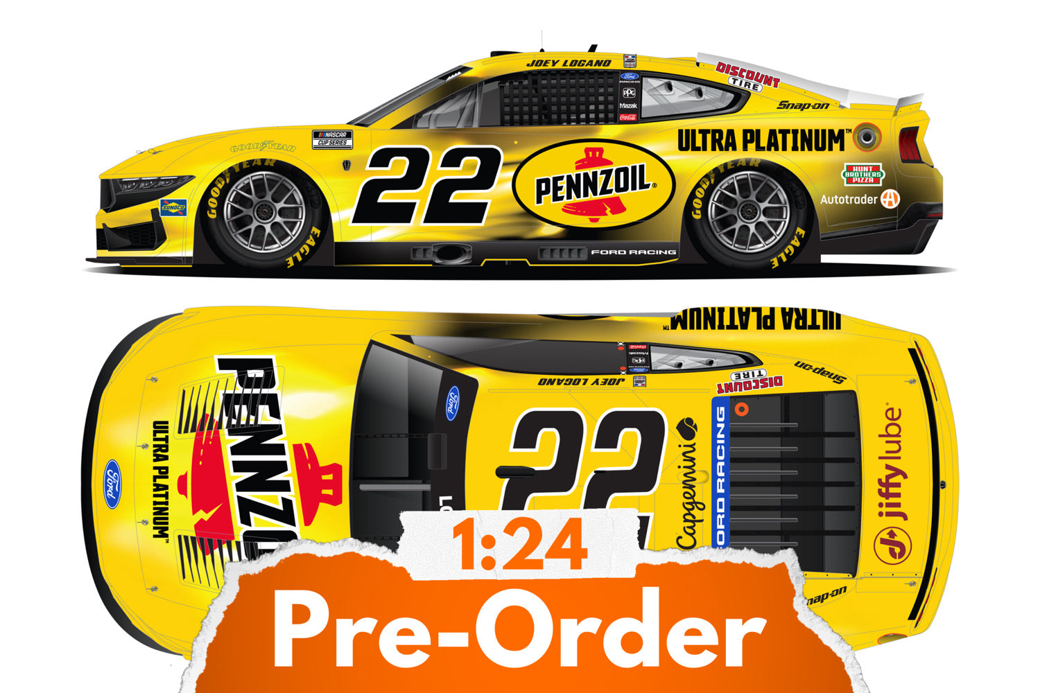 2026 Joey Logano 1:24 Pennzoil Ultra Platinum Diecast