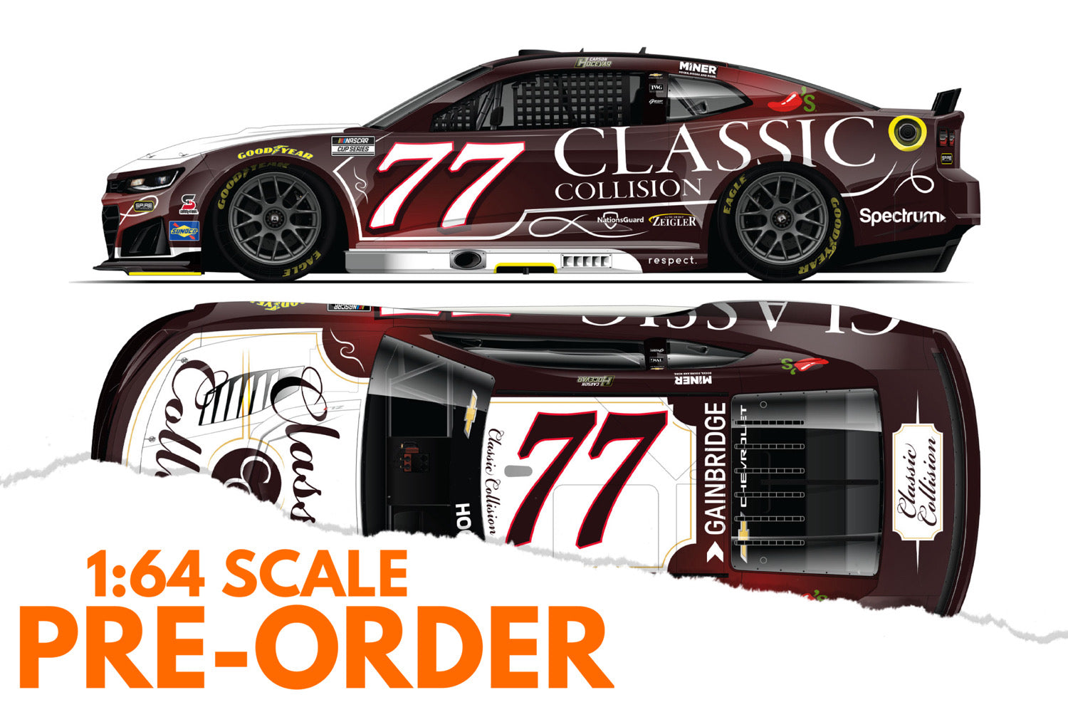 2026 Carson Hocevar 1:64 Classic Collision NASCAR Diecast