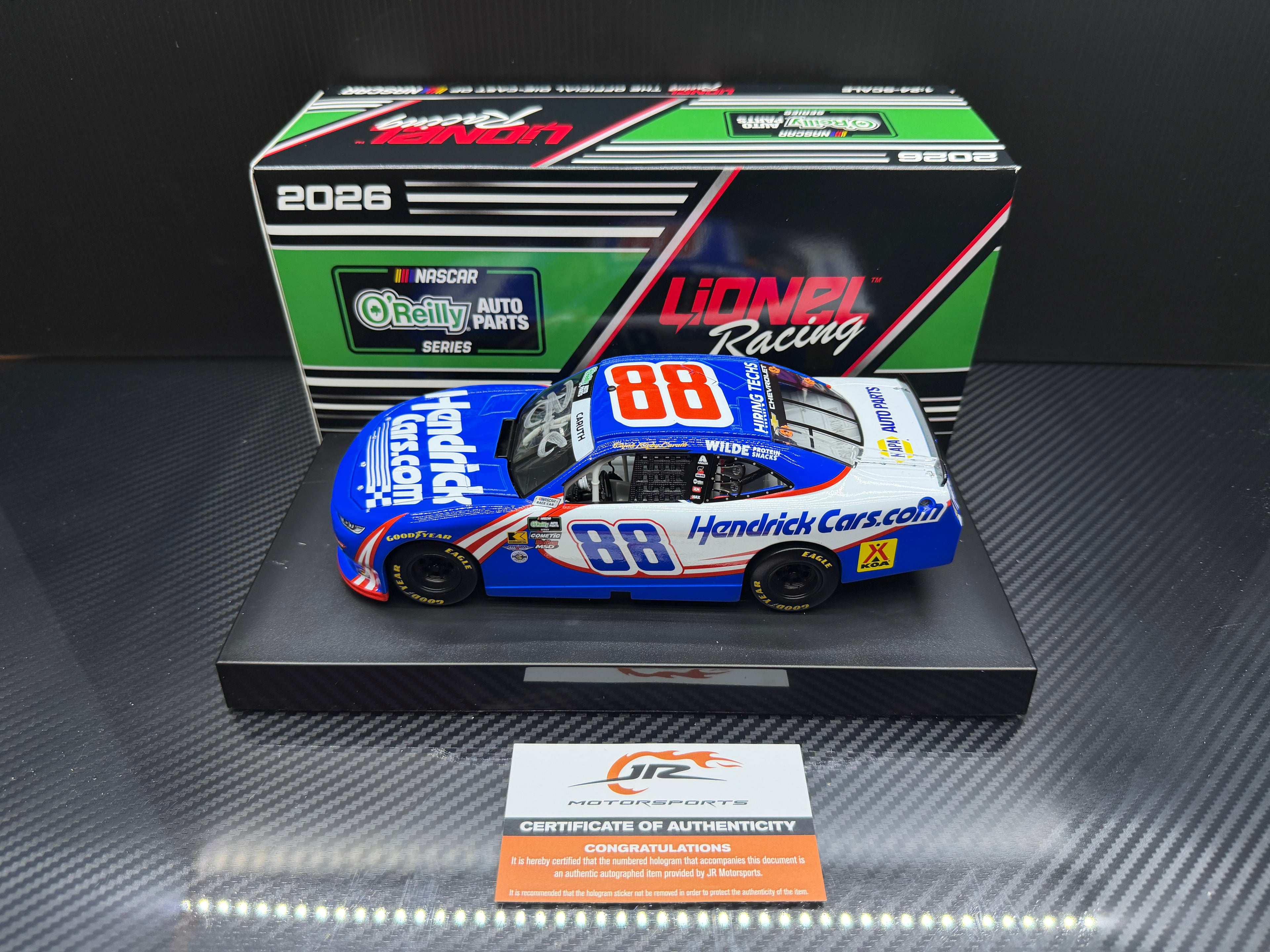 2026 Rajah Caruth 1:24 HendrickCars AUTOGRAPHED Diecast