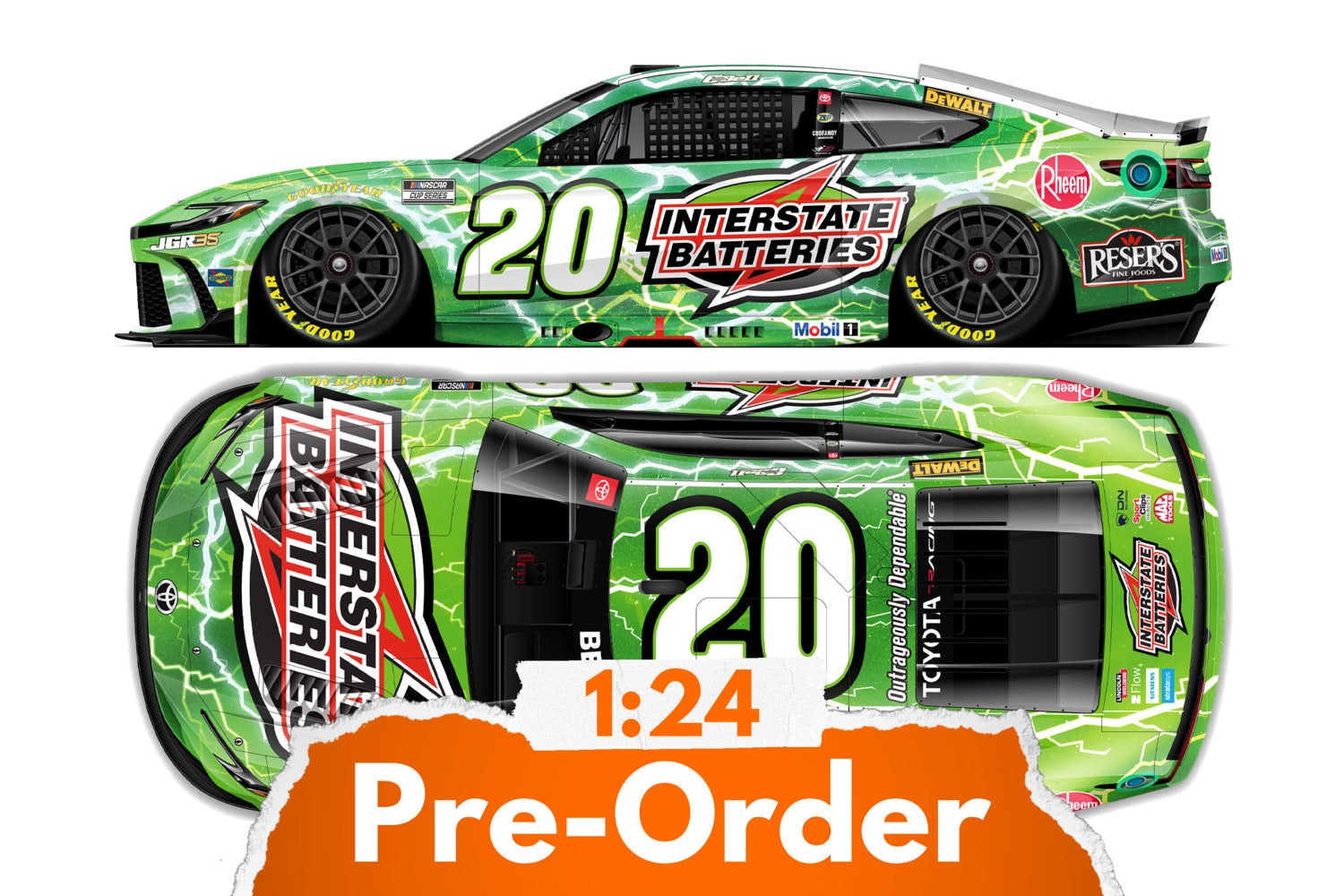 2026 Christopher Bell 1:24 Interstate Batteries Diecast