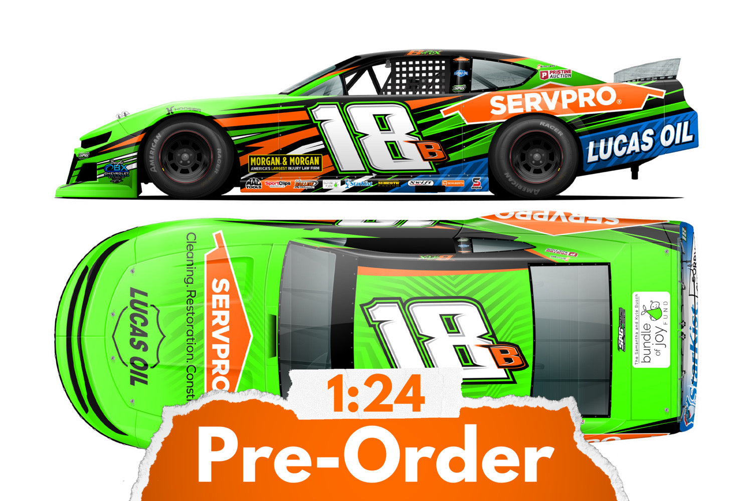 2026 Brexton Busch 1:24 Servpro Late Model Diecast