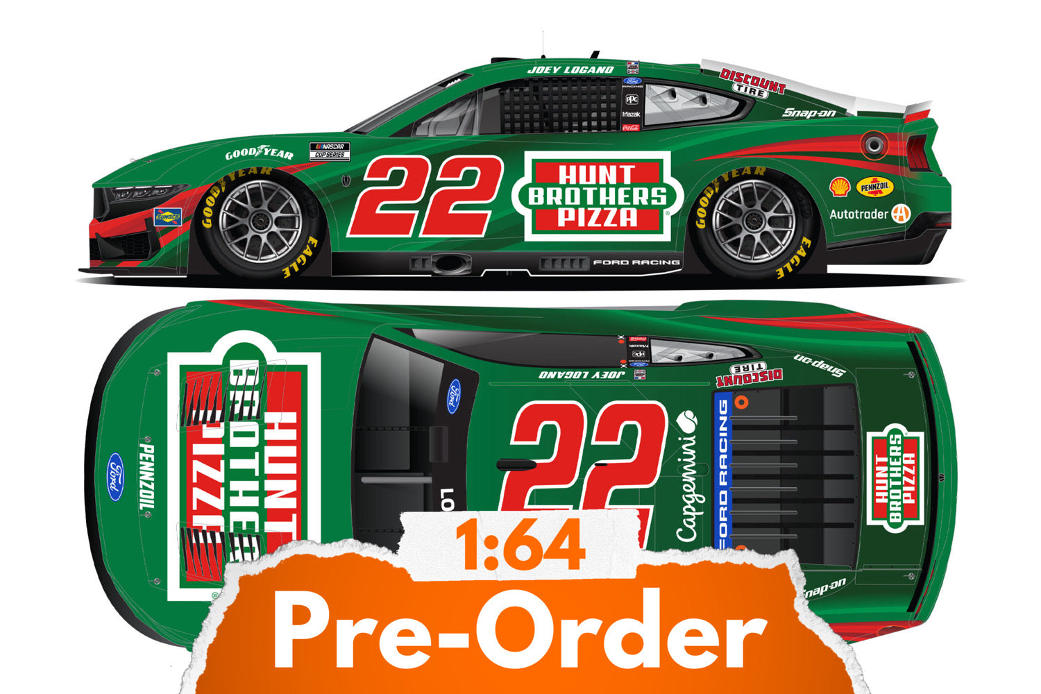 2026 Joey Logano 1:64 Hunt Brothers Pizza Diecast